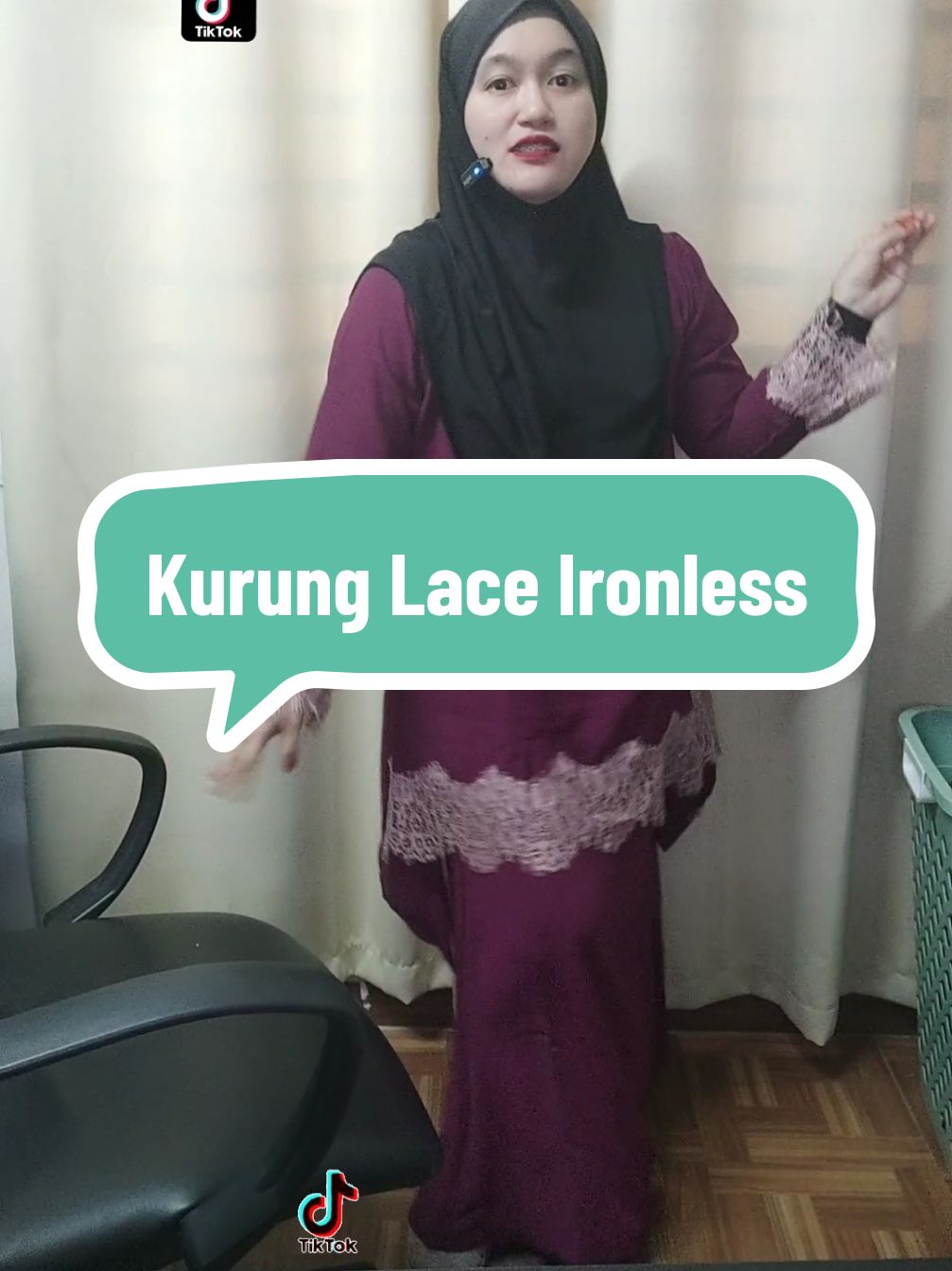 Baju kurung lace ironless #bajukurung #bajuraya #bajukenduri #kurunglace #kurungironless #janjibestdeal 