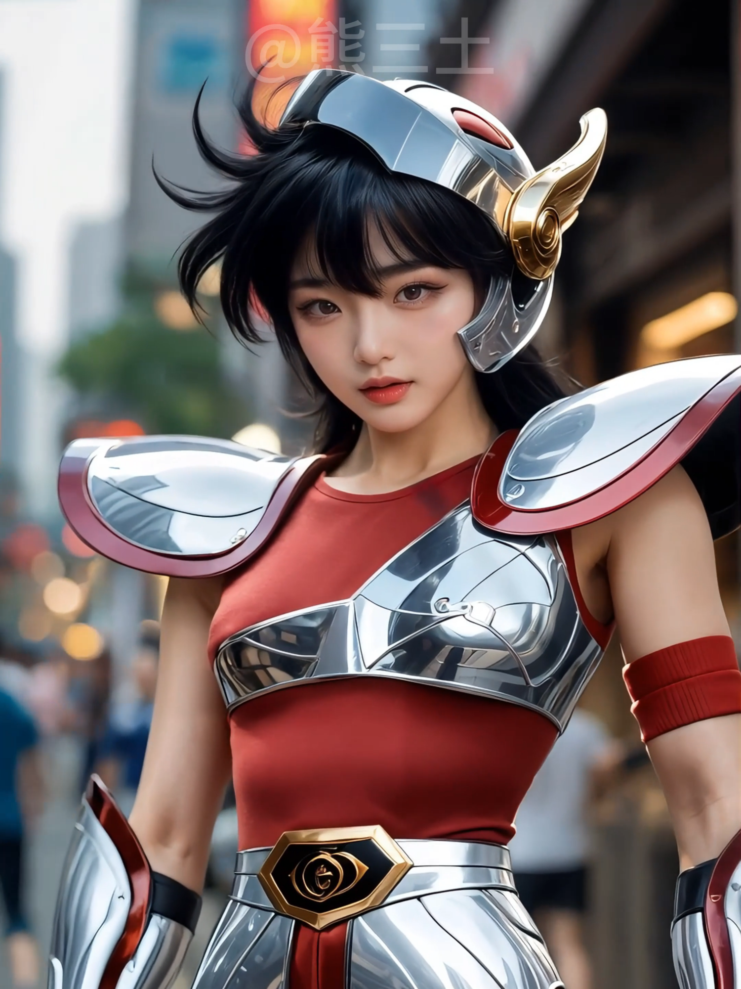 First generation saint seiya armor #saintseiya #cosplay #ai