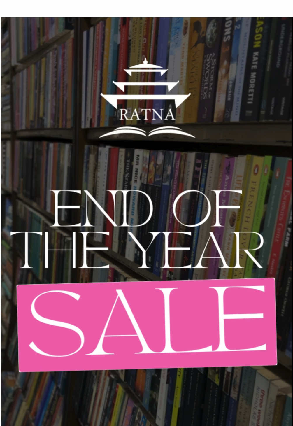 Ratnabook’s biggest SALE yet! Be the first to know about our BIGGEST SALE of the year!!! Browse our collection online or in stores! Shipping available both inside Nepal🇳🇵 and worldwide🌏 Online: www.shopratnaonline.com #fyp #foryoupage #ratnabooks #shopratna #ratnapustakbhandar #ratnabook #booktokfyp #booktoker #booktoknepal #shopratna #bibliophile #bookstack #sale #endoftheyearsale #christmassale #salenepal