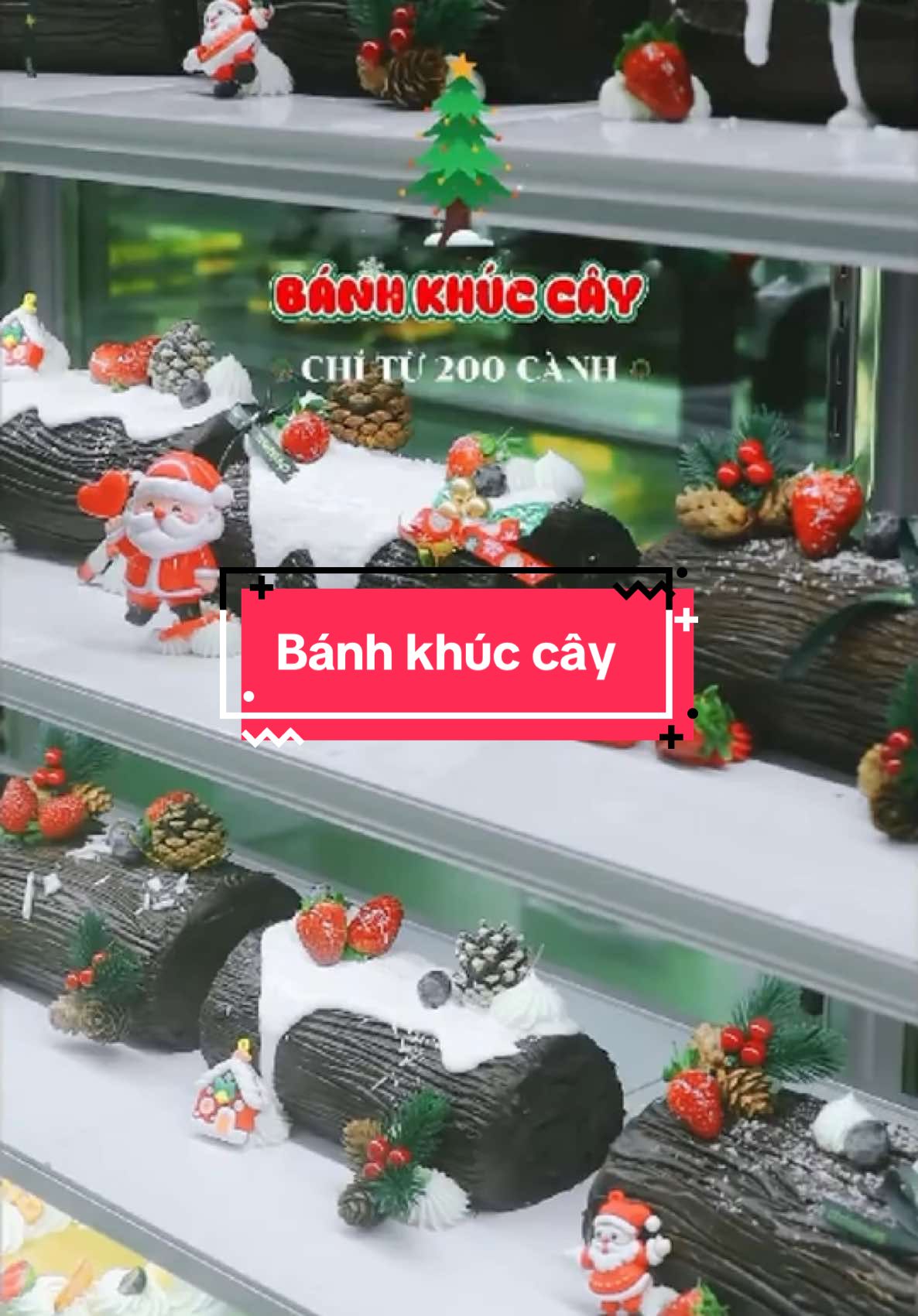 Bánh khúc cây Giáng sinh 🎄🔔 #kicabakery #banhkem #banhkemthuduc #birthday #birthdaycake #minicake #banhkhuccay