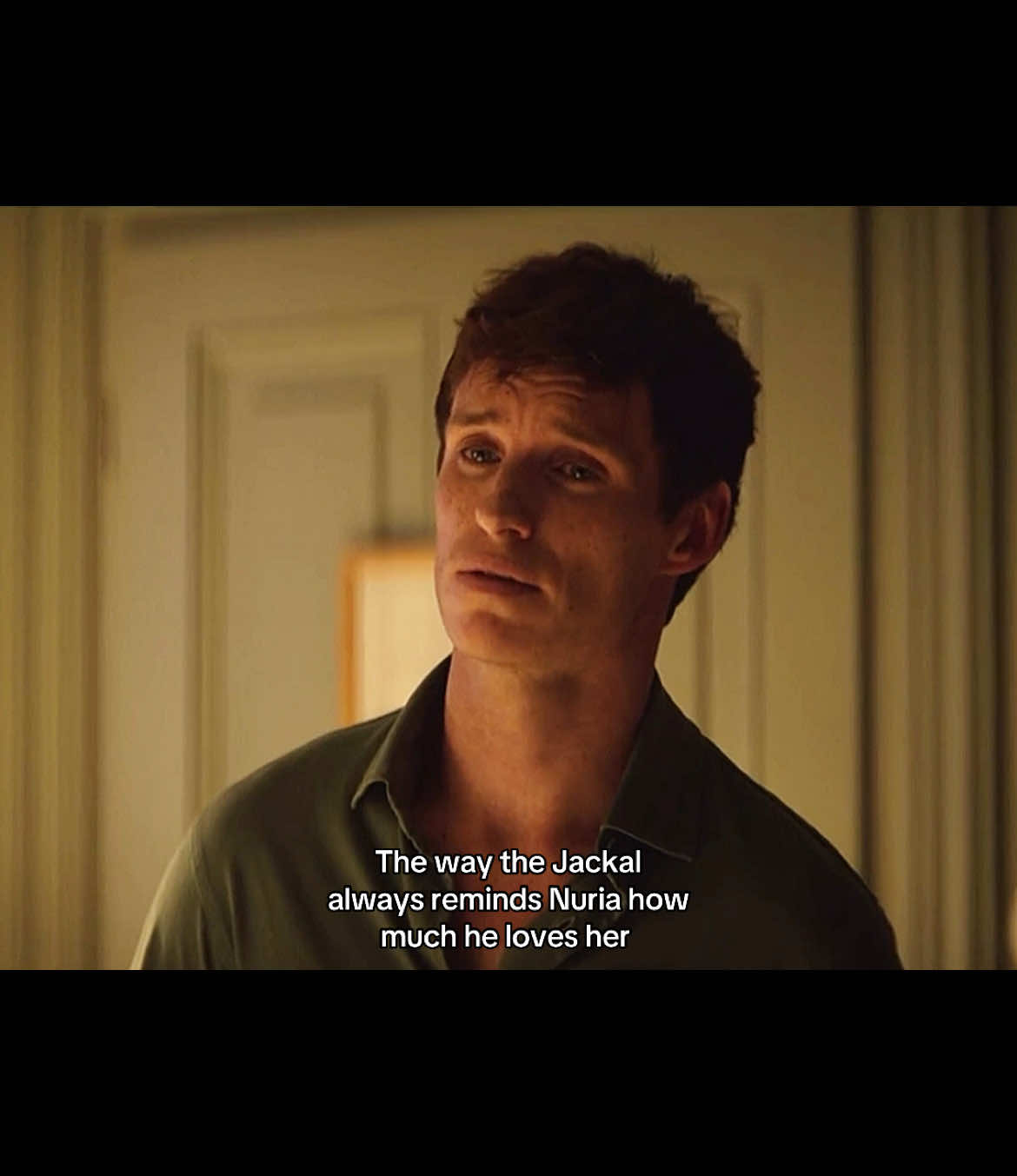 I love you #dayofthejackal #eddieredmayne #ursulacorbero #thejackal #nuriathedayofthejackal #fyp #foryoupage #moneyheist #peacock #tvshow #marriage #iloveyou #charlesandnuria