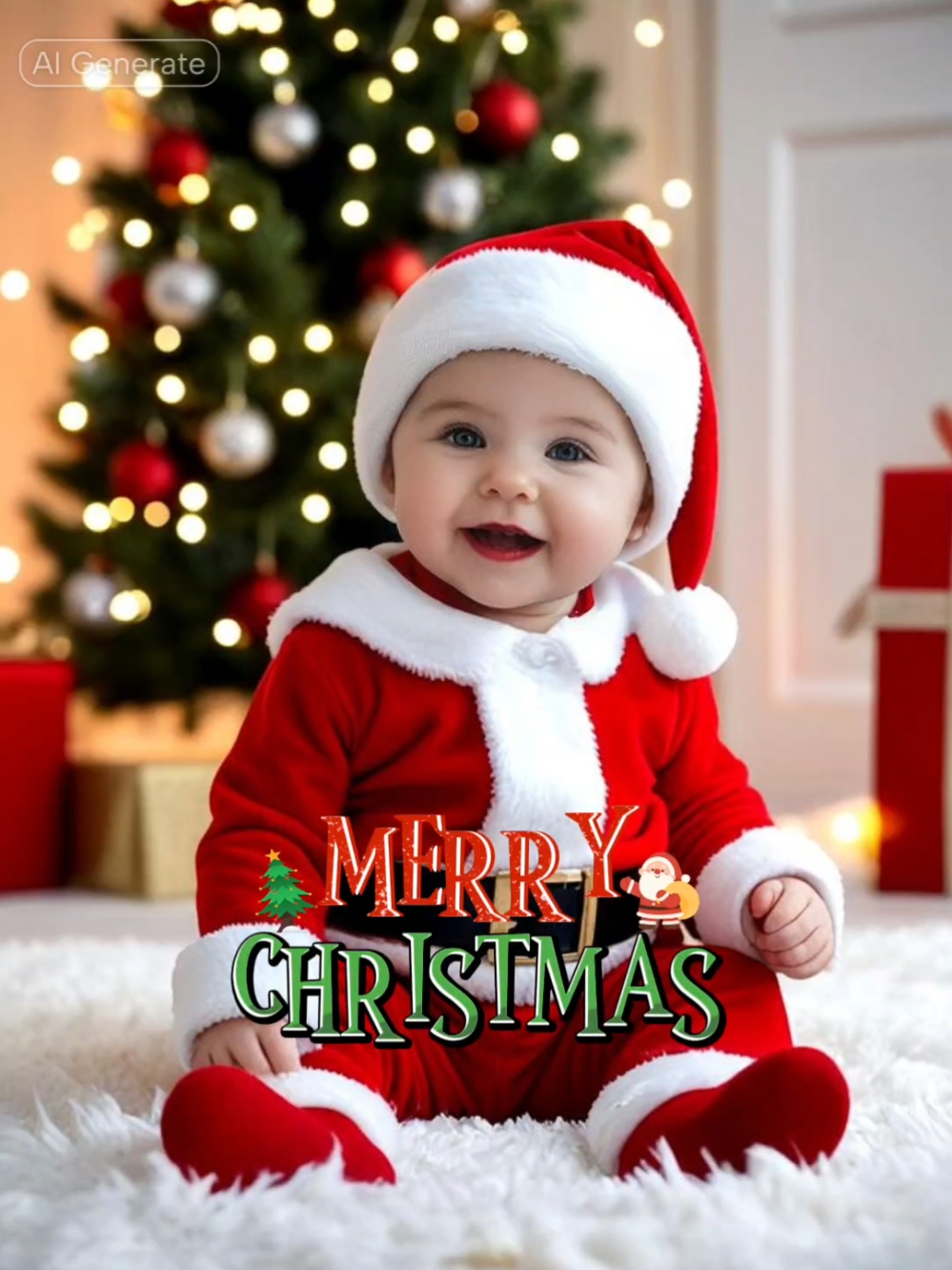 Christmas baby #CapCut #christmas #family #merrychristmas #2024moments #aifilter #trend #baby