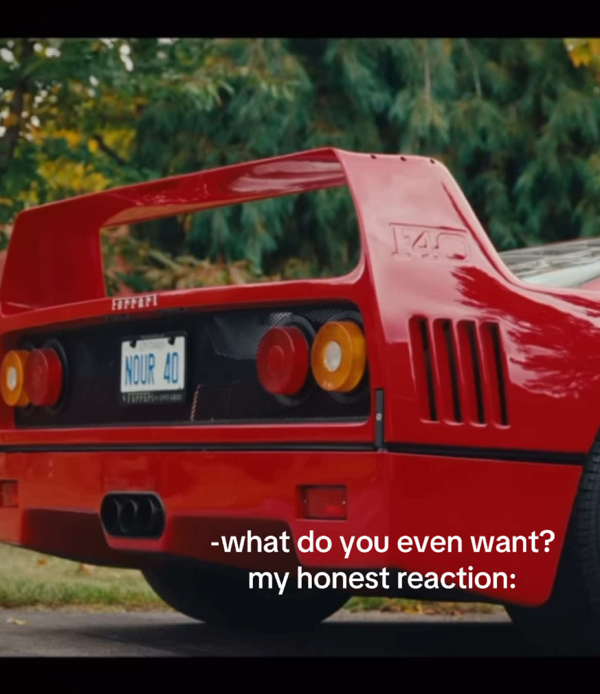 this would heal me completely #f40 #f40ferrari #ferrari #scuderiaferrari #forzaferrari #carsofttiktok #fyp #foryou #foryoupage #timeless 