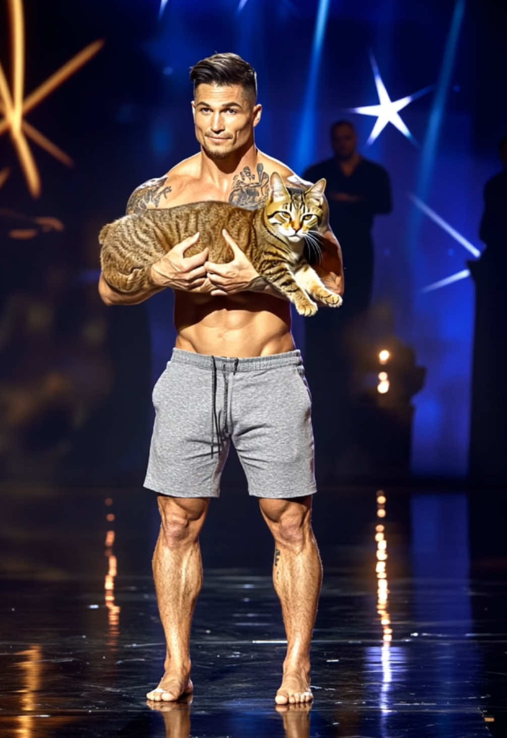 The man and his cat terrified the AGT Audience!!! #americasgottalent #agt #magic #illusion 