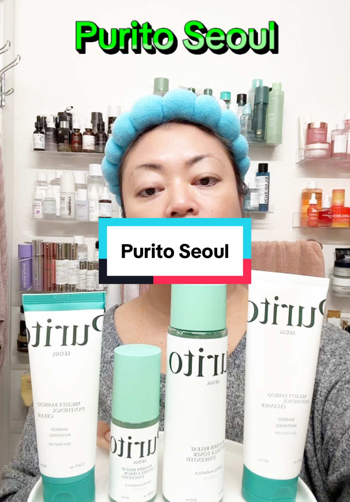 My skin’s been a bit irritated lately. Purito has the solution with the cleanser, toner, serum and moisturizer. This line soothes and calms irritaed skin. @Purito USA @PURITO SEOUL @Purito Seoul Collabs #purito #puritoseoul #acneproneskin #soothing #koreanskincare #kbeauty 