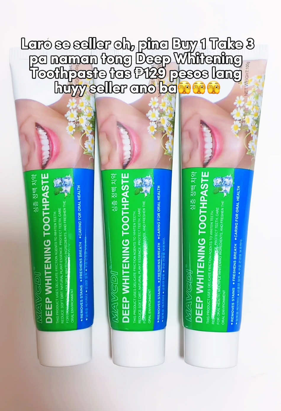 BUY 1 TAKE 3 na ₱129 Pesos lang #toothpaste #buy1take3 #buy1take2toothpaste 