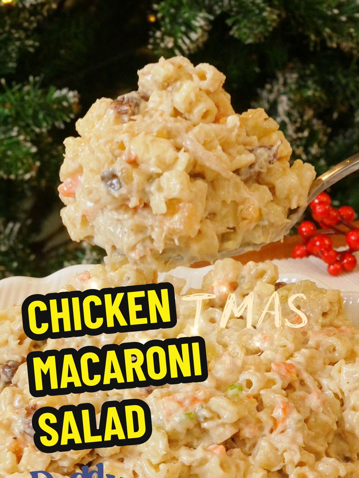 Chistmas Special Series Ep 03 Chicken Macaroni Salad 😋 Ingredients: * 1 kg salad macaroni * 1kg Mayonaisse * 800g chicken breasts * 2 packs 500ml all purpose cream * 1 big can condensed milk * salt * pepper * 1 big carrot minced * 1 big can tidbits * 5 pcs celery stems minced * 2 bar of cheese * 1 pack big raisins * 1 small bottle pickle relish * 1 big pack raisins #yum #easyrecipee #chickenmacaronisalad #christmas2024 #nochebuena 