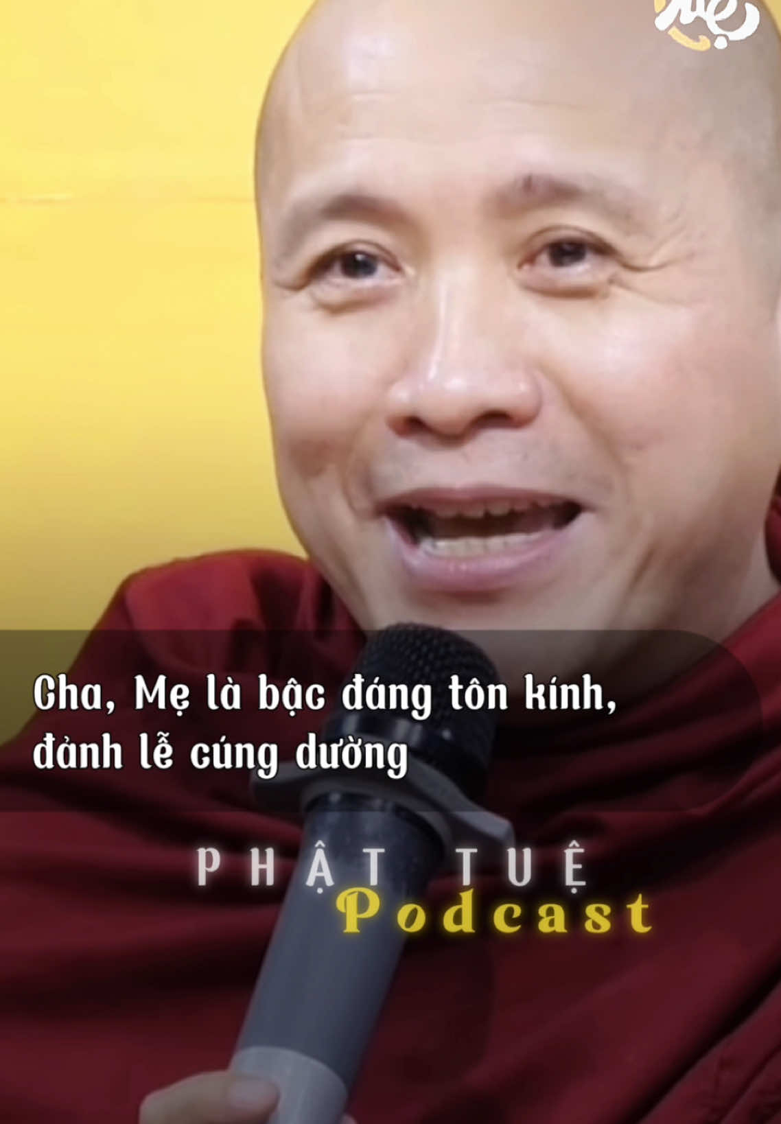 Tựa Pháp: Bí mật báo hiếu Cha Mẹ ít ai biết Con cầu nguyện xin cho tất cả Chúng Sanh được khoẻ mạnh, an vui và hạnh phúc. Xin cho tất cả Chúng Sanh được nghe và hiểu được chánh Pháp của Phật, con đường tu tập luôn vững chắc sớm ngày được giải thoát, giác ngộ hoàn toàn. Dù sanh về nơi đâu vẫn luôn được thấy Pháp nhiệm mầu. Nam Mô A Di Đà Phật 🙏🙏🙏 “Cám ơn Nhà hàng chay Tuệ tài trợ Logo chữ Tuệ” #nammobonsuthichcamauniphat #nammoadidaphat #nammoamidaphat #phattue #thichchanhdinh #phattuhoaibao #phậttuệ #tuệ #podcastphattue