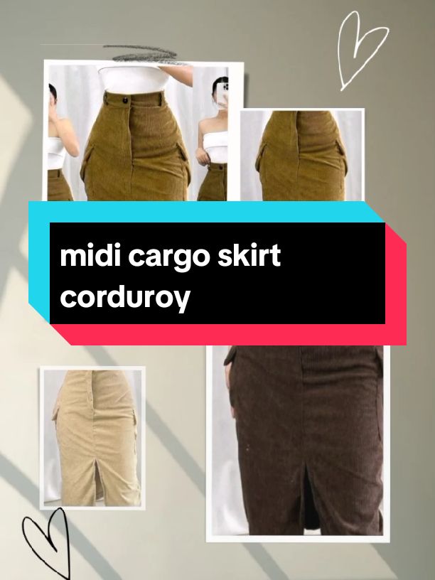 midi cargo skirt corduroy #skirt #midiskirt #cargoskirt #corduroyskirt #fyppppppppppp #fypシ #foryou #foryoupage 