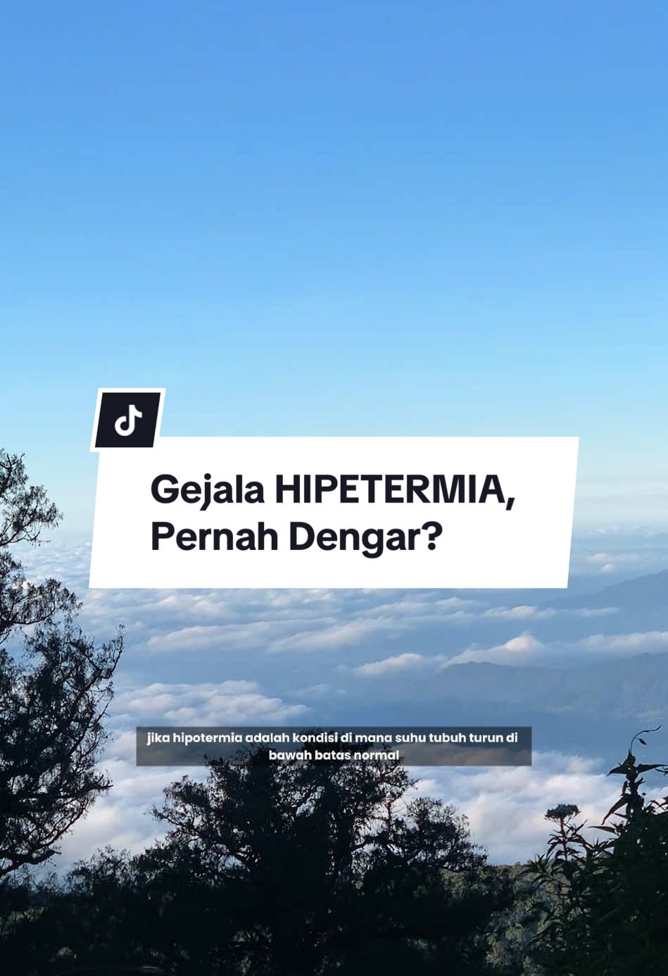 Awas HIPETERMIA‼️ #hipotermia #hipetermia #pendakigunung #pendakiangunung 