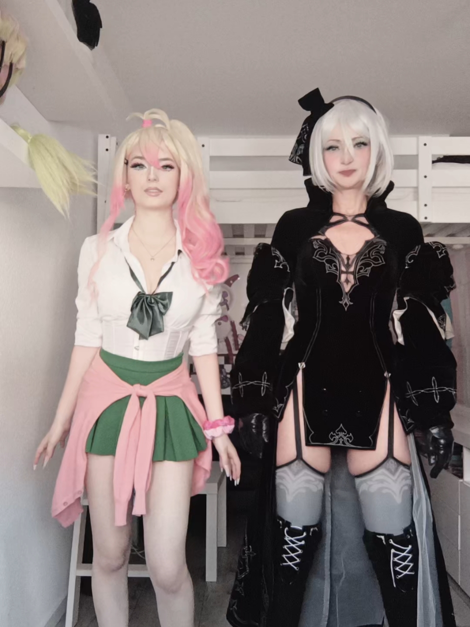 Cosplaying with my mom -> 2b🩷 #yukanayame #2bcosplay #fyp #yukanayamecosplay #cosplay #2b #nierautomatacosplay #myfirstgirlfriendisgal #anime #nierautomata #cosplayer  #myfirstgirlfriendisagalcosplay #cosplaywithmom 