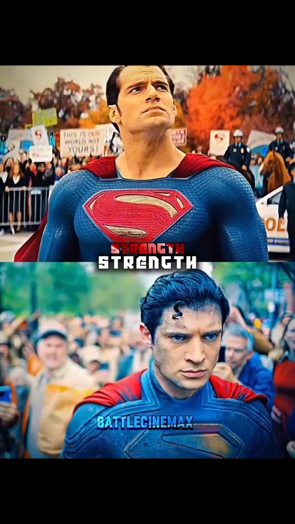 Superman (Henry Cavill) vs Superman (David Corenswet) #superman #battle #edit #tiktok 