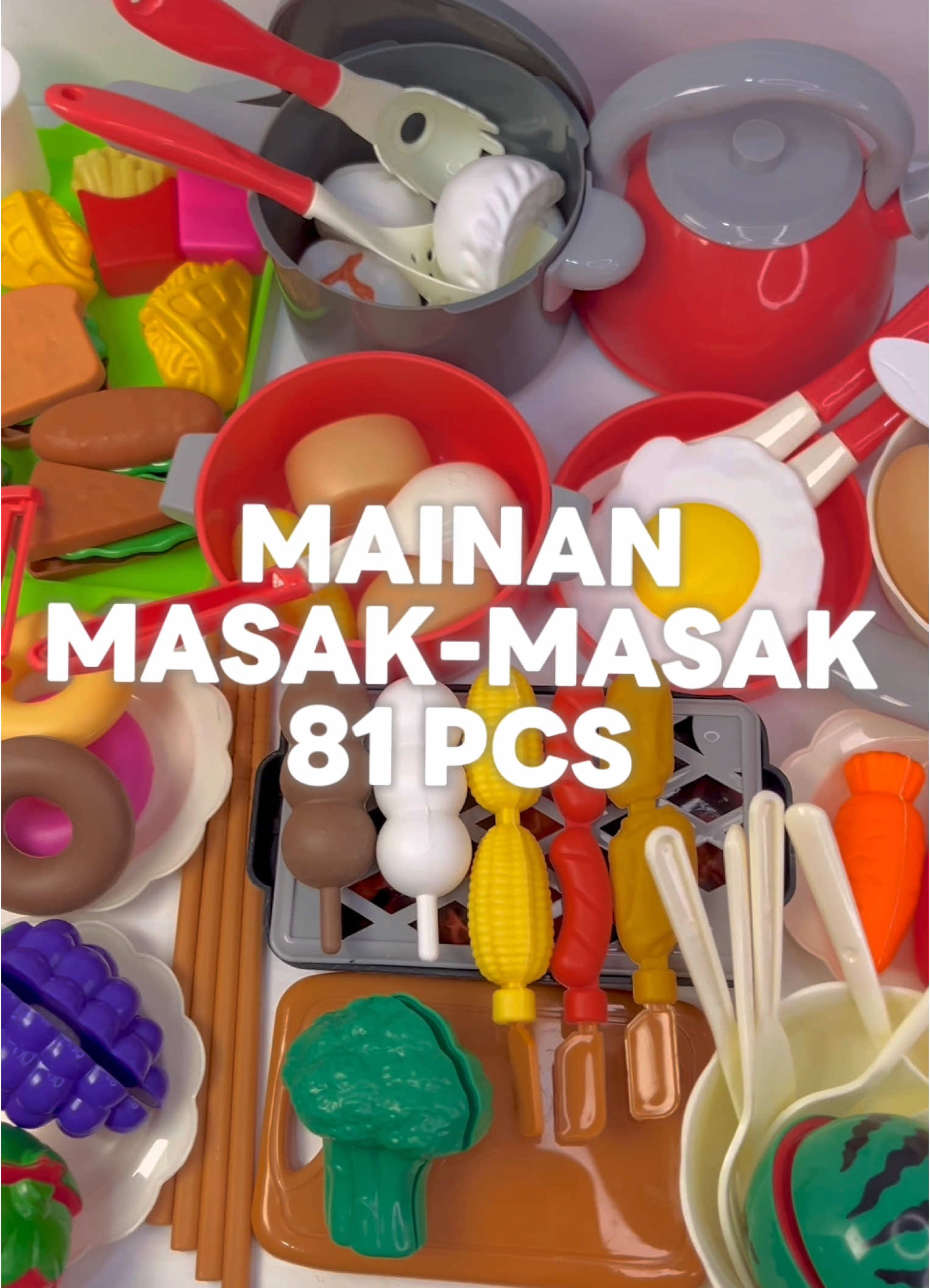 banyak gilaaaa tapi seller bagi harga macam nak sedekah 😭👍🏻 #cookingtoys #pretendplay 