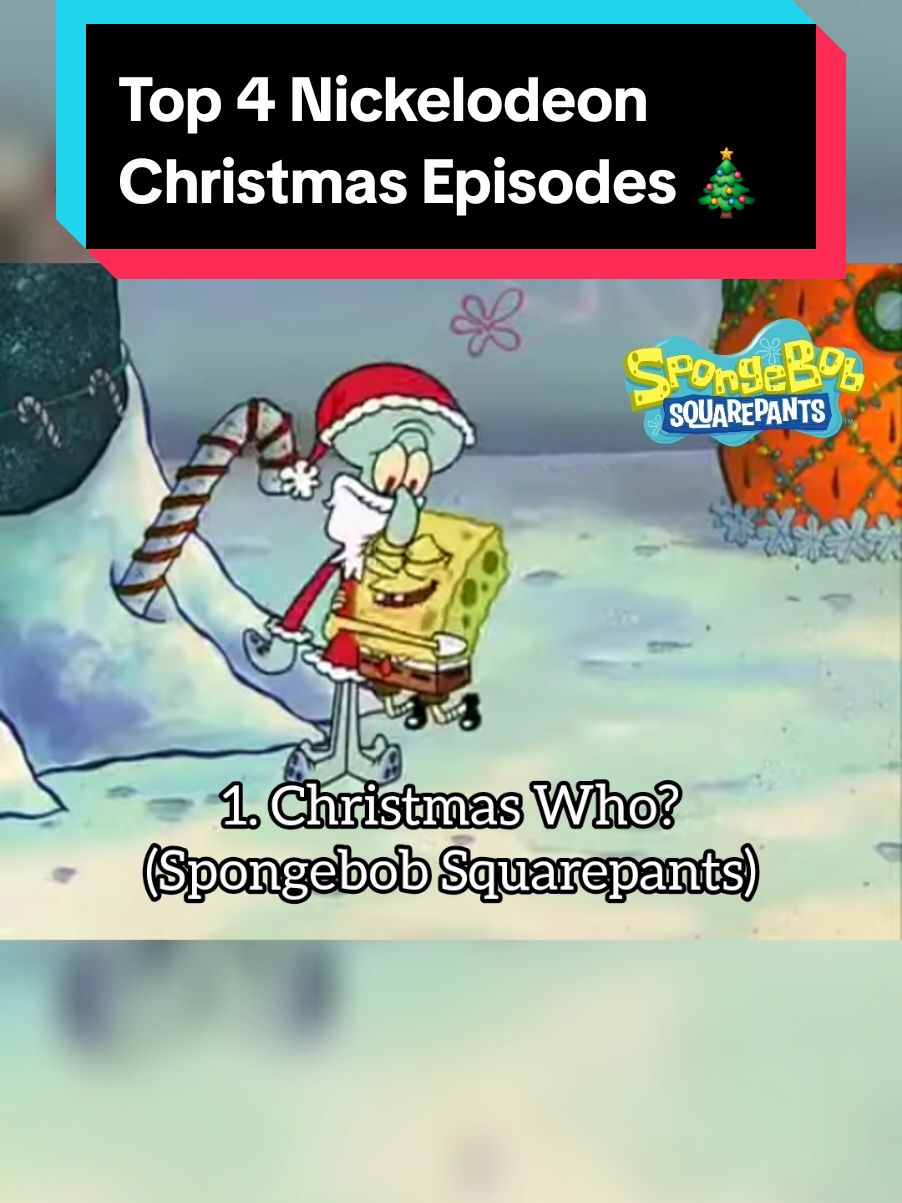 Top 4 Nickelodeon Christmas Episodes 🎄🎅| #spongebobsquarepants #dannyphantom #invaderzim #jimmyneutronboygenius #christmasepisodes #fyp #nostalgia #christmas2024🎅🎄 #childhood #2000skids #top4 