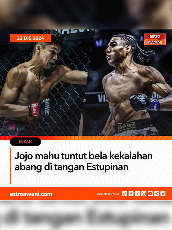 Jojo siap balas dendam untuk abangnya🔥  #fypシ #johanghazali #johanestupinan #onechampionship @johanghazali7 @johanghazali 