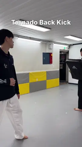 Tornado Back Kick🔥 #tkd #taekwondo #kicks #kyorugi #backkick #태권도 #추천 