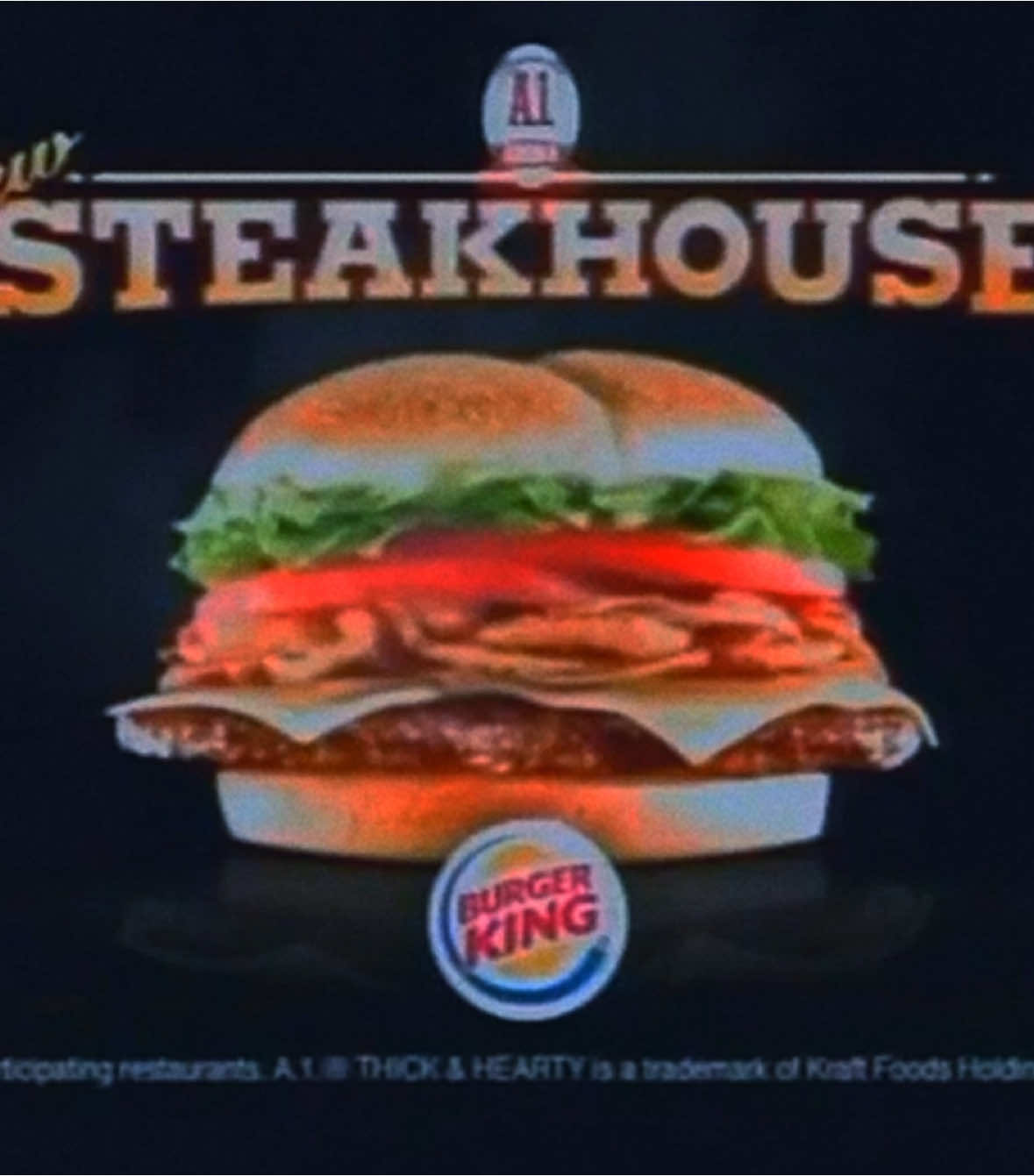 burger king steakhouse burger | 2008