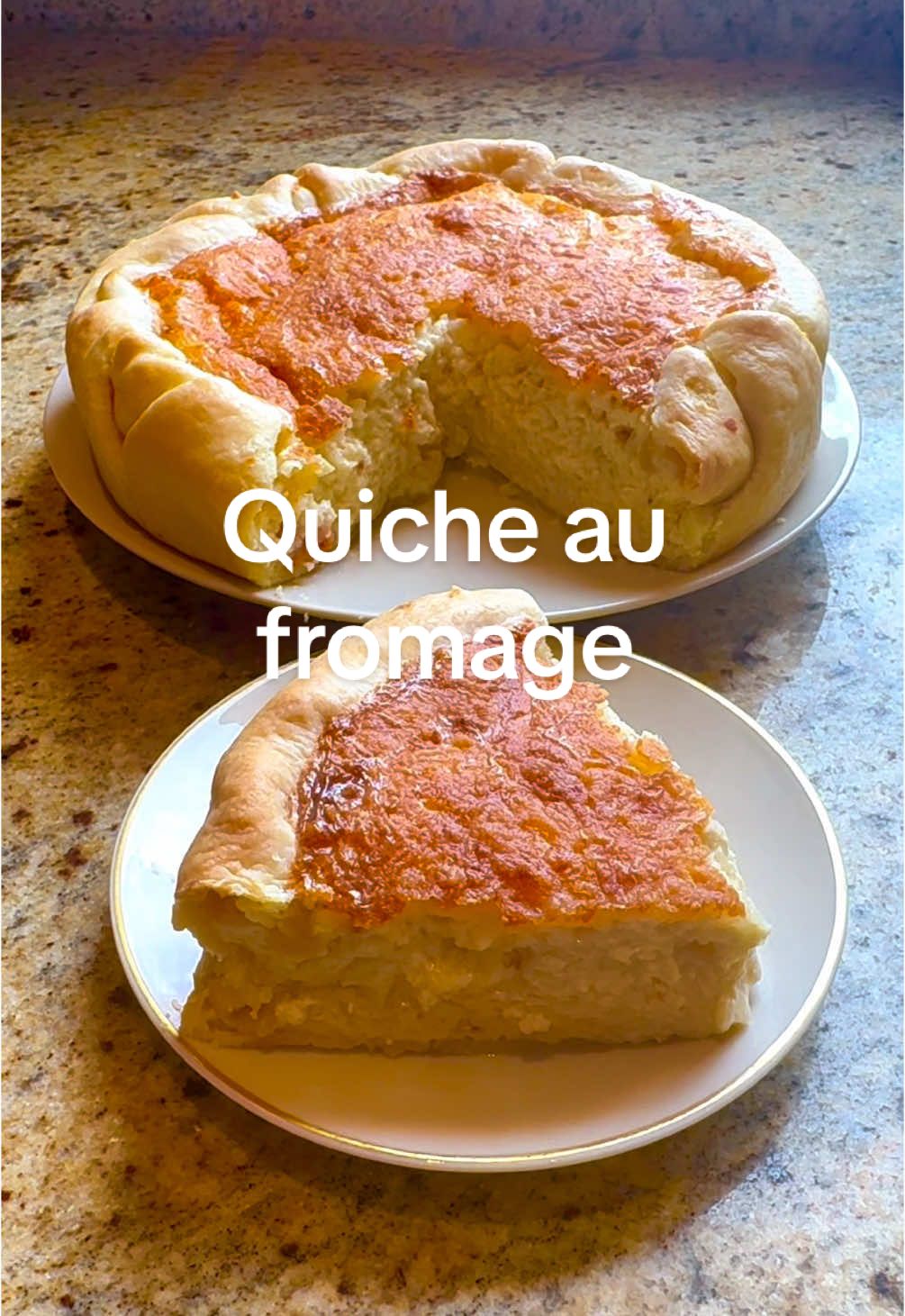 Quiche au fromage (recette facile et rapide): *Recette en collaboration avec @EatwithCrumb* INGRÉDIENTS: •1 pâte brisée ou feuilletée  •250mL de crème liquide •200g de fromage râpé au choix (comté, emmental, mozza, cheddar…) •4 œufs •Épices: sel, poivre, ail en poudre  INSTRUCTIONS: •Place ta pâte brisée/ feuilletée dans ton moule et pique-la à la fourchette. Mets de côté le temps de préparer l’appareil à quiche •Dans un grand récipient, mélange les œufs avec la crème liquide, les épices et le fromage râpé  •Verse cet appareil sur ta pâte •Recouvre d’une généreuse couche de fromage râpé supplémentaire  •Mets au four pour environ 35mn à 180° (le dessus de la quiche doit être bien doré) •Voici des idées d’accompagnements qui iront très bien avec cette quiche: -soupe de tomate et poivrons -ratatouille mijotée aux herbes de provence -poêlée de légumes (courgette, champignons, carottes, pommes de terre, haricots verts, brocoli) aux noisettes —> Cette recette vient de l’appli Crumb: je mets les ingrédients que j’ai dans mon frigo et l’IA me compose une recette (après je modifie parfois la recette en fonction de mes habitudes culinaires personnelles mais au moins j’ai l’idée et la direction générale!)  J’utilise surtout cette appli pour éviter le gaspillage car niveau inspiration je m’en sors pas trop mal, j’ai tout le temps des idées 👀 Mais pour éviter le gaspillage quand on sait vraiment pas quoi faire avec certains restes… cette appli m’est très utile ☘️ #recettefacile #recette #recetterapide #cuisine #FoodTok #recettesimple #recettefacileetrapide #recettesimpleetrapide #cuisinemaison #fromage 