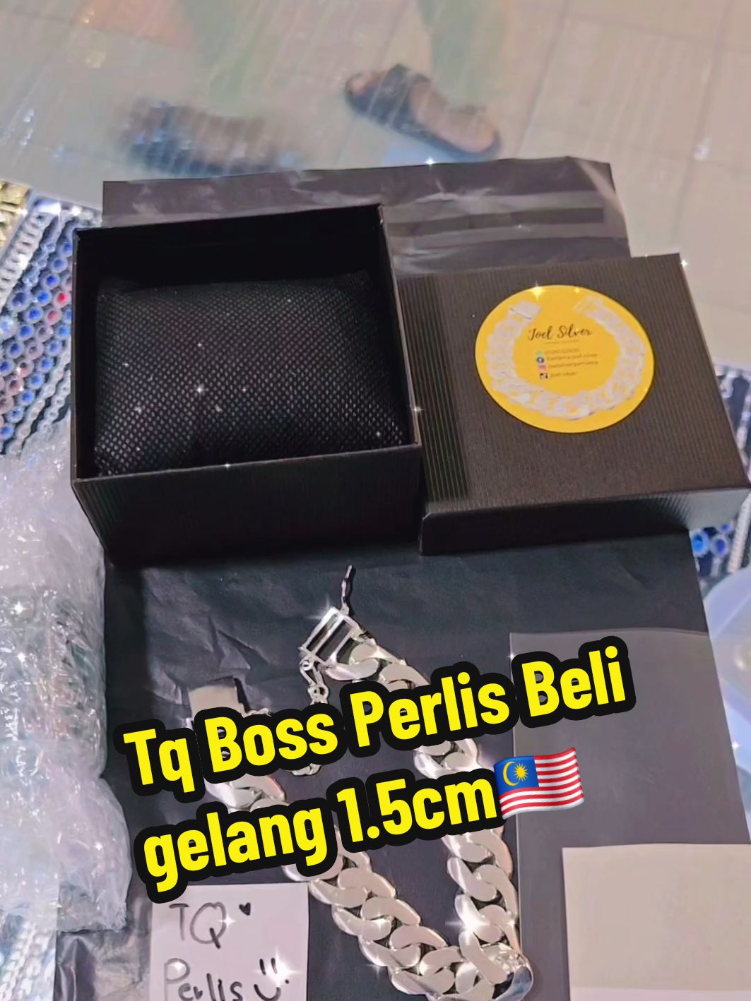 thanks boss beli #apt #perlis #readystock #juwellery #hadiah #gelang #gelangtangan #gelanglelaki #silver #hadiahsuami #silver925 #925 #joelsilverpertamacomplex #tiktok #malaysiatiktok #malaysia 