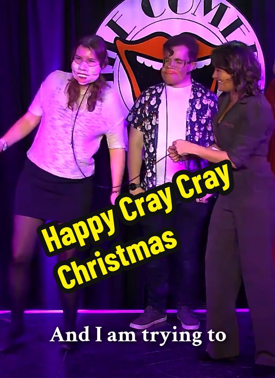 Happy Cray Cray Christmas - Human Ventriloquism Tickets for London and Uk tour link in bio  #NinaConti #comedy #ventriloquist #audienceparticipation #puppetmaster #monkey #stage #gig #viral #tour #cameo #reels #US #christmas ##newyear 