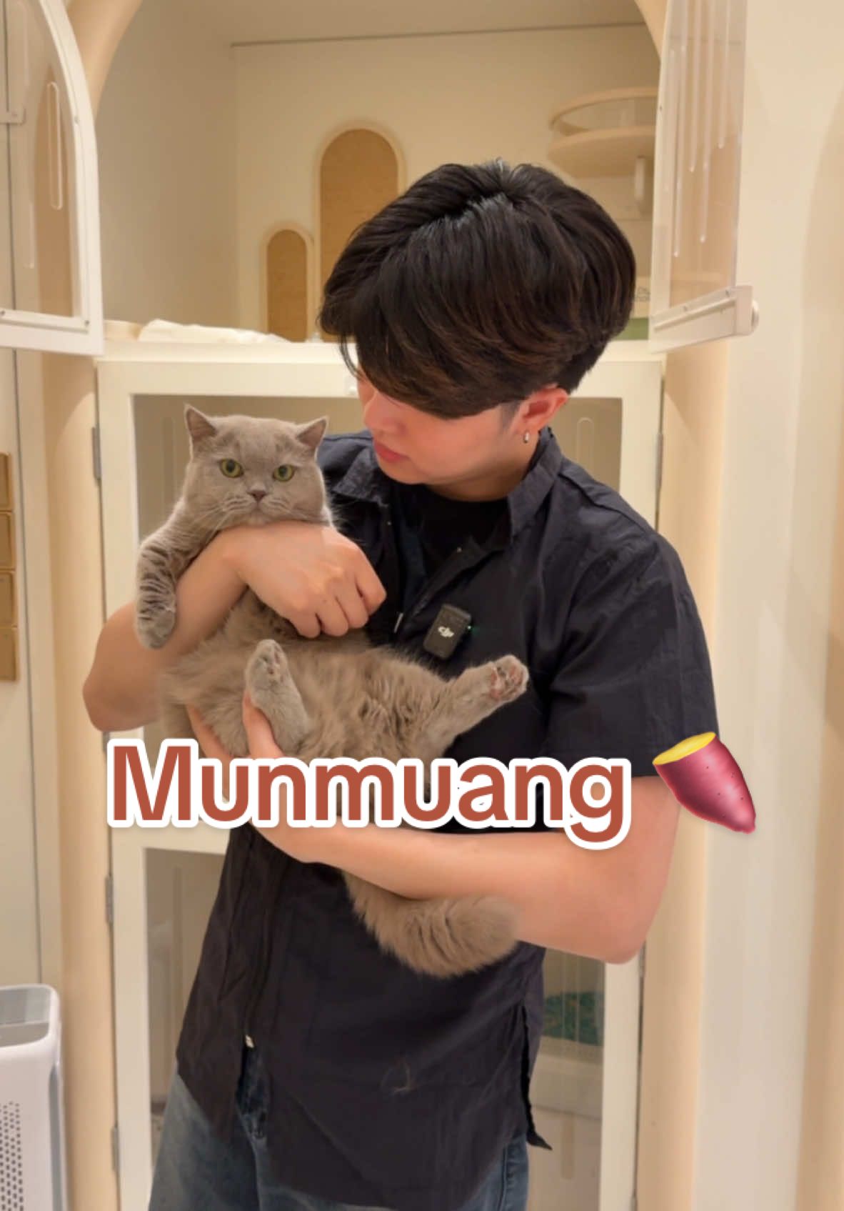 Today is Grooming with Munmuang 🍠🛁 @Fourth @Momfourth4   #มันม่วง #fourthnattawat #munmuang 