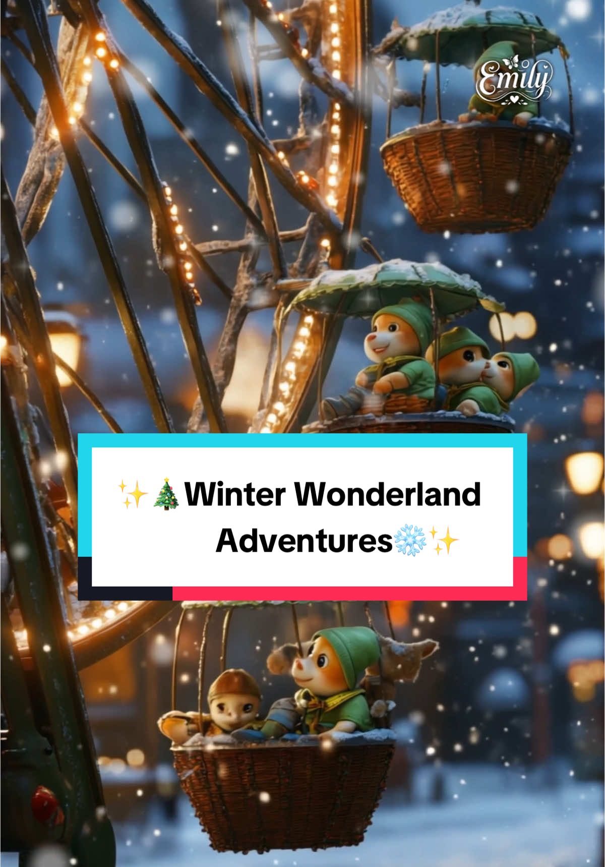 ✨🎄Step into a magical winter wonderland where little animals are full of joy, from hedgehogs having fun on a carousel to rabbits happily sledding through the snow. The festive mood is all around, with tiny forest friends enjoying the most charming adventures in this dreamy snowy world. 🧑‍🎄🎅 #WinterMagic #ChristmasVibes #SnowyAdventure #CuteAnimals #WinterWonderland #HolidaySeason #MagicalCreatures #WinterJoy #FestiveFun #Cute #cozy #ChristmasJoy #MerryAndBright #FestiveSeason #WinterMagic #CozyChristmas #SnowyNights #HolidayCheer #ChristmasCountdown #XmasVibes #MagicalHolidays #livewallpapers #emilylands #emilysland #emilys_lands #creatorsearchinsights #wallpaper#livewallpaper#4kwallpaper #hdwallpapers #fyp#public #screen