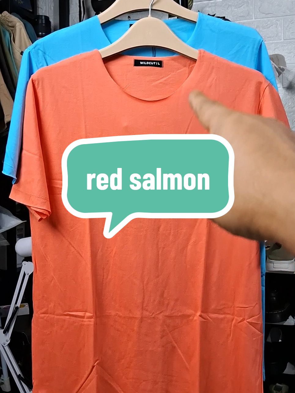BAJU KAOS PRIA UNFINISHED warna red salmon keren cuy #kaospolospria #kaosunfinished #kaospolosunfinish 