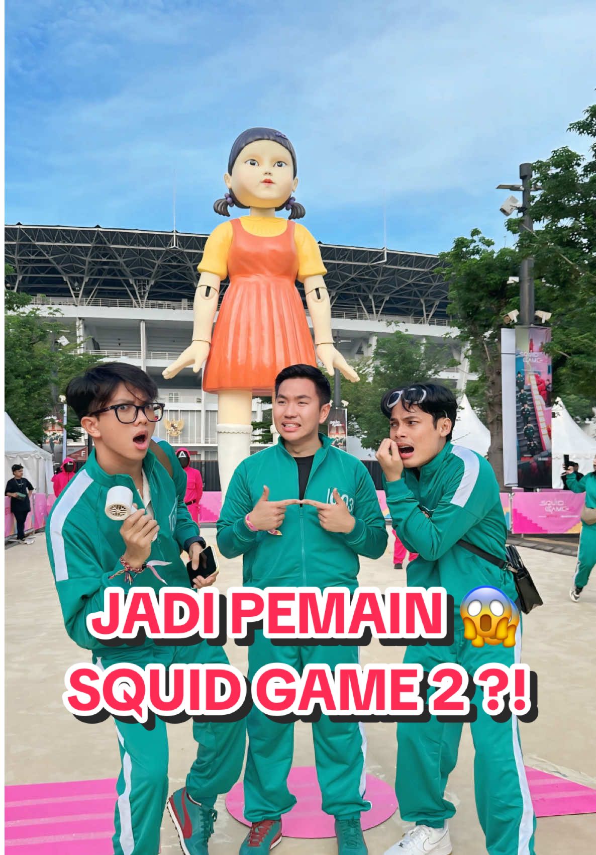 Replying to @bagas f Timboi jadi pemain Squid Game 2 bareng Kori dan Ganta juga?!😱🤣💚 @sptrakori_ @Ganta 🐮 