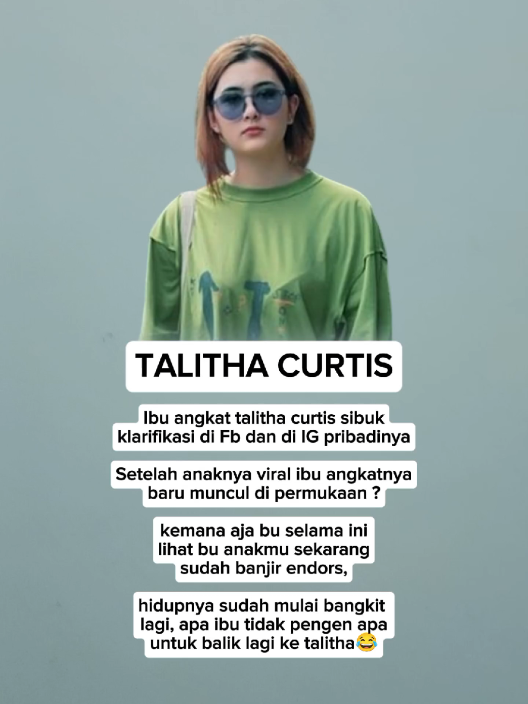 Herannya ibu angkat talitha curtis,Sanggup membesarkannya,Tapi tidak bisa Merangkulnya setelah dia dewasa ? pada talitha cuma pengen di suport dari ibu yang membesarkannya !! #beritaterkini #fypdong #xybca 