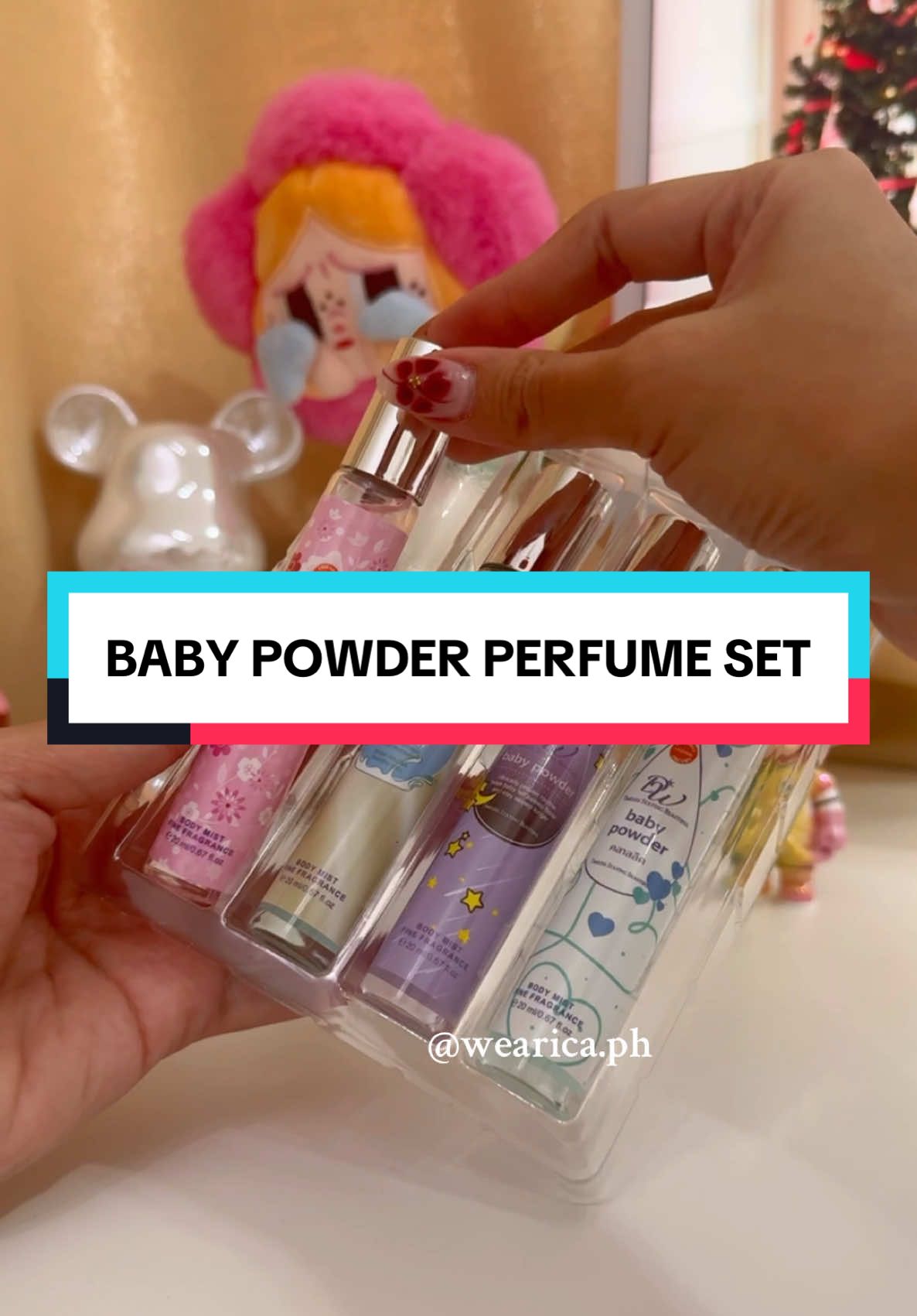 Super cute!! 😍 Ang babango pa 😩💖 #babypowder #fragrancemist #perfume 