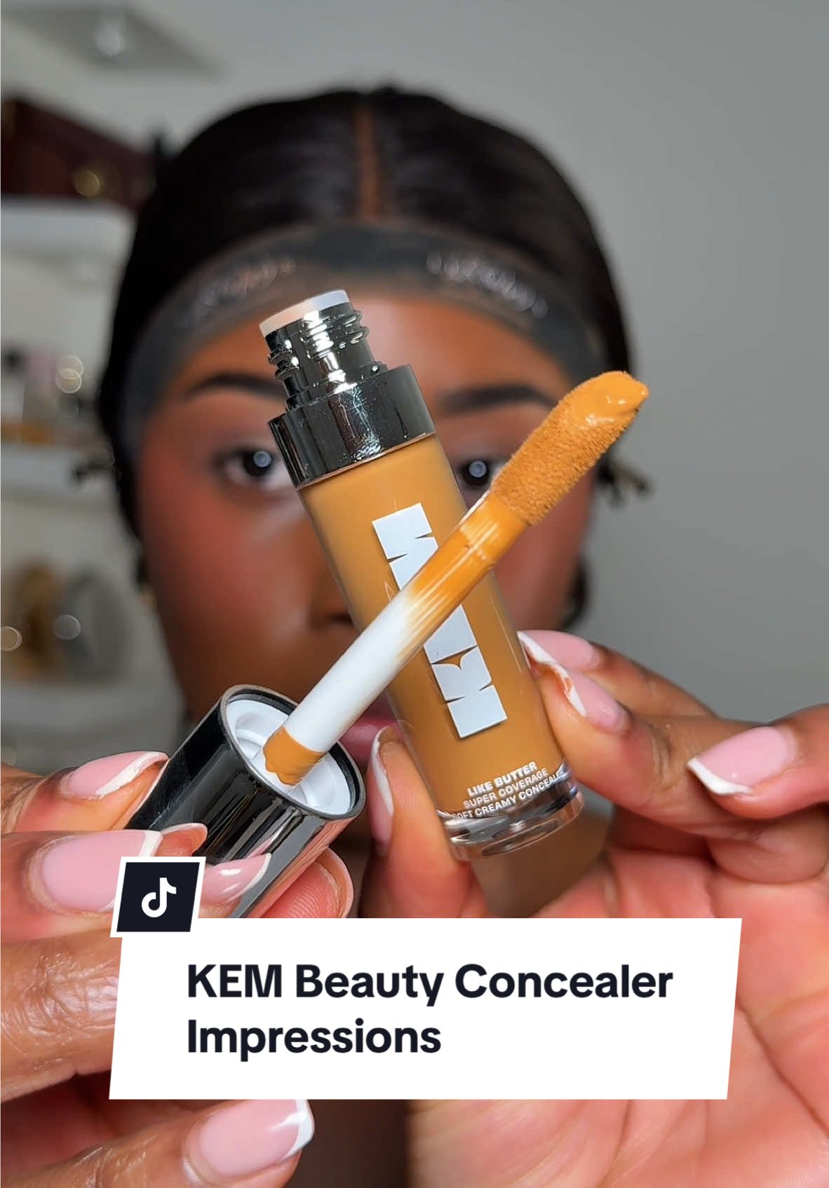 First Impressions of @KEM Shop Concealer, shade Ginger Snap✨ Been meaning to try this comcealer for a while now & it did not dissapoint!  I will say it if you are a full glam, full coverage girlie, bare in mind that you will need to build it up✨ Beauty Hacks and Tricks Bright Undereye Makeup #makeupforbeginners #concealerreview #blackgirlmakeup #makeuptipsandtricks #BeautyTok #kembeauty #longlastingmakeuptips 