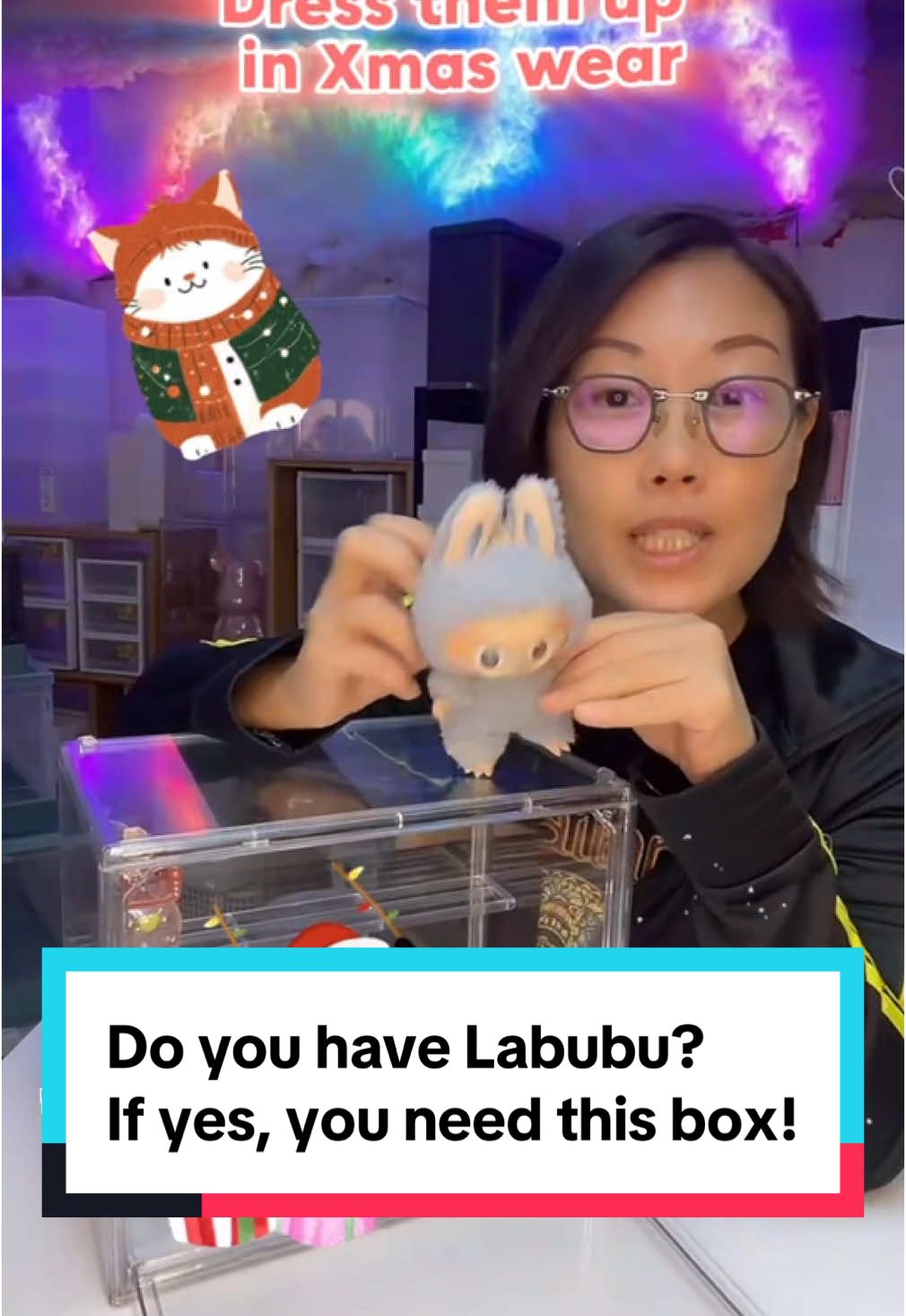 Do you have Labubu?if yes,you need this box!#heylisa #createtowin #tiktokshopsg #labubu #storagebox #labububox #acrylicbox #golivetowin 