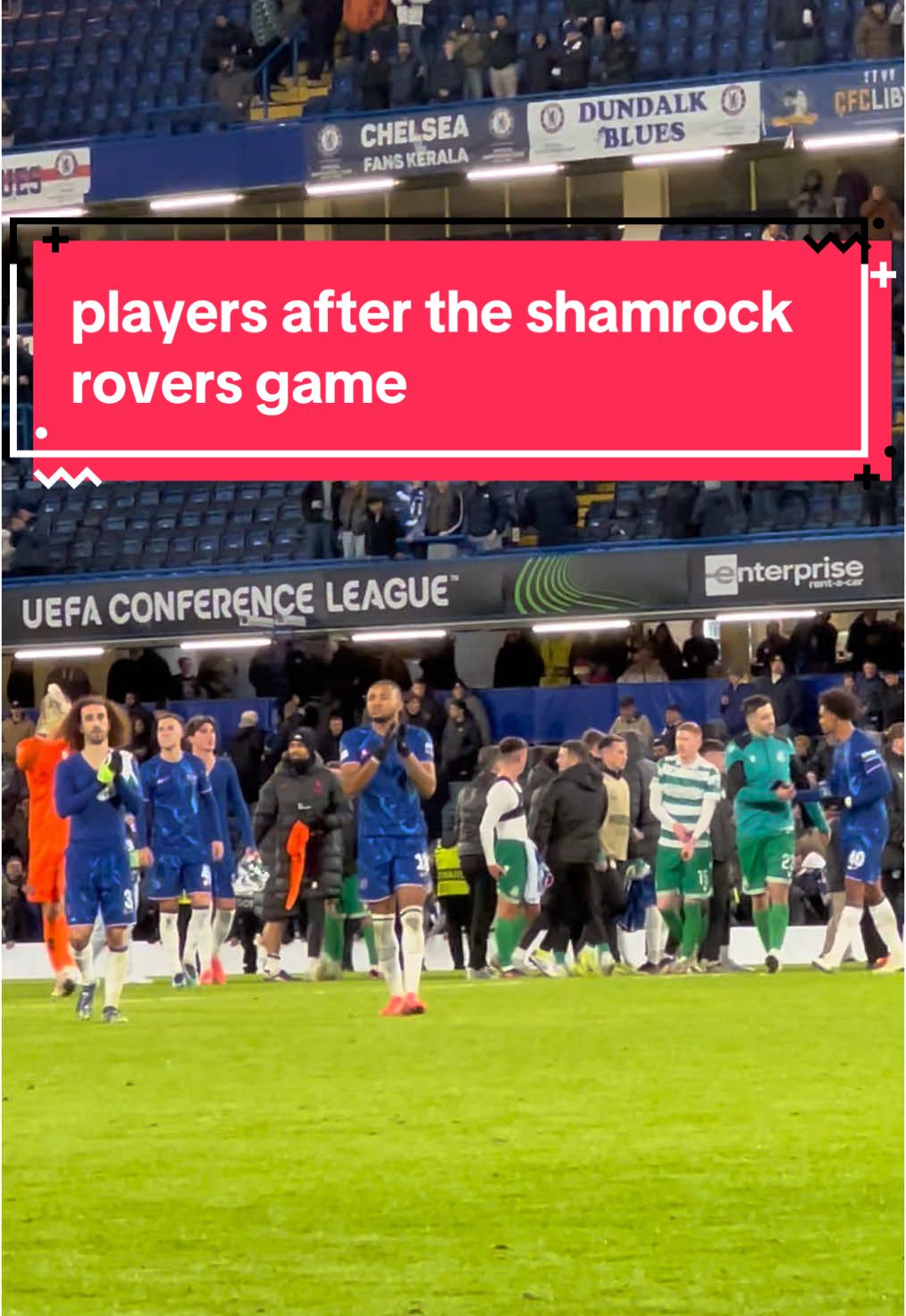 players after the shamrock rovers game #chelsea #chelseafc #cfc #stamfordbridge #conferenceleague @Chelsea FC 