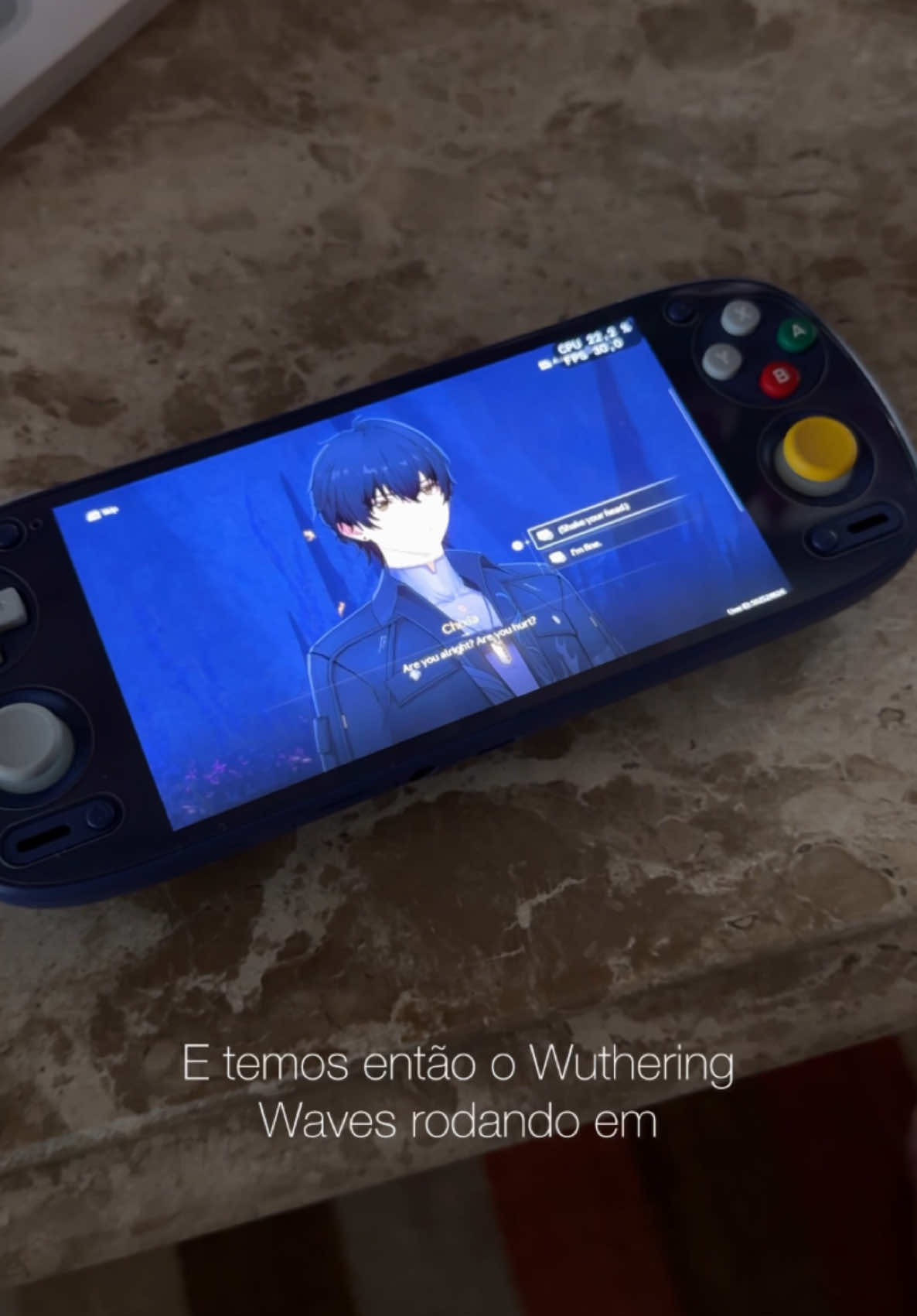 Wuthering Waves rodando a 60fps no Retroid Pocket 5. Liso liso! #retroidpocket5 #wutheringwaves