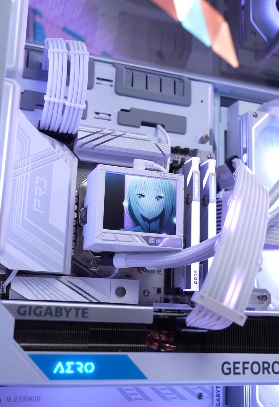 clean white panoramic view emang ga ada obat 😍🔥 #rakitpc #buildpc #cinematic #lianli #lianlio11vision #cinematicvideo #chemicygaming 