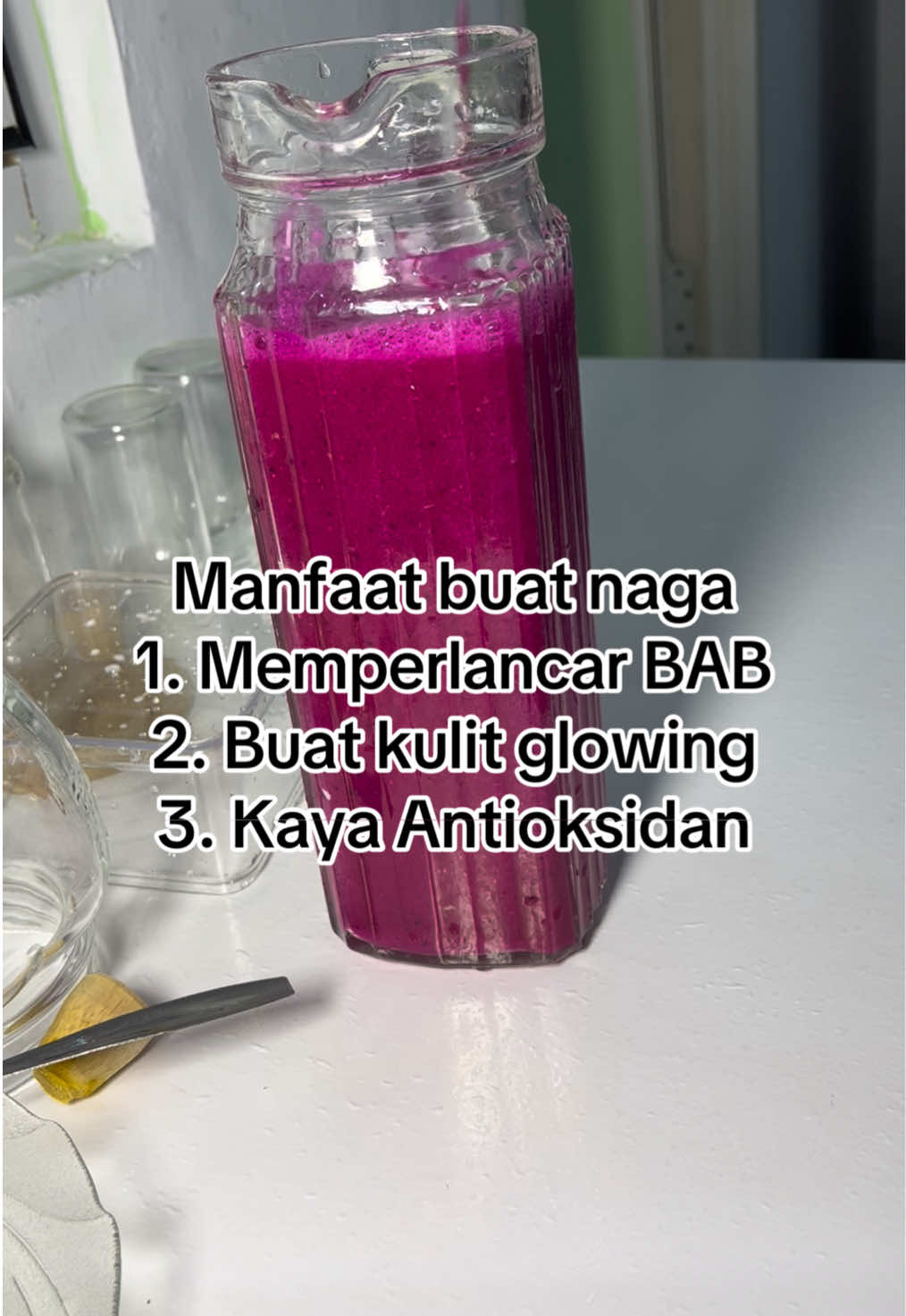 Jus Buah Naga #fyp #jus #buahnaga #anakkost #fypシ゚viral #cooking #healthy #gym #realfood 