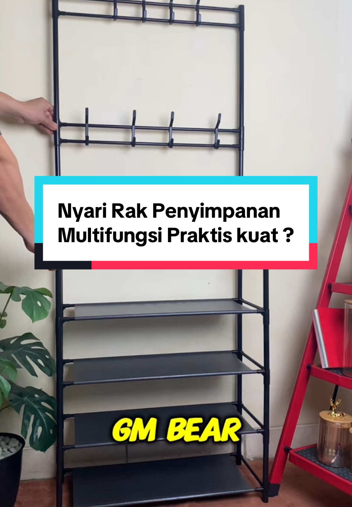 Rak Multifungsi, Solusi Untuk Semua Ruangan! #rakmultifungsi #gmbear #furniturepraktis #dekorasirumah 