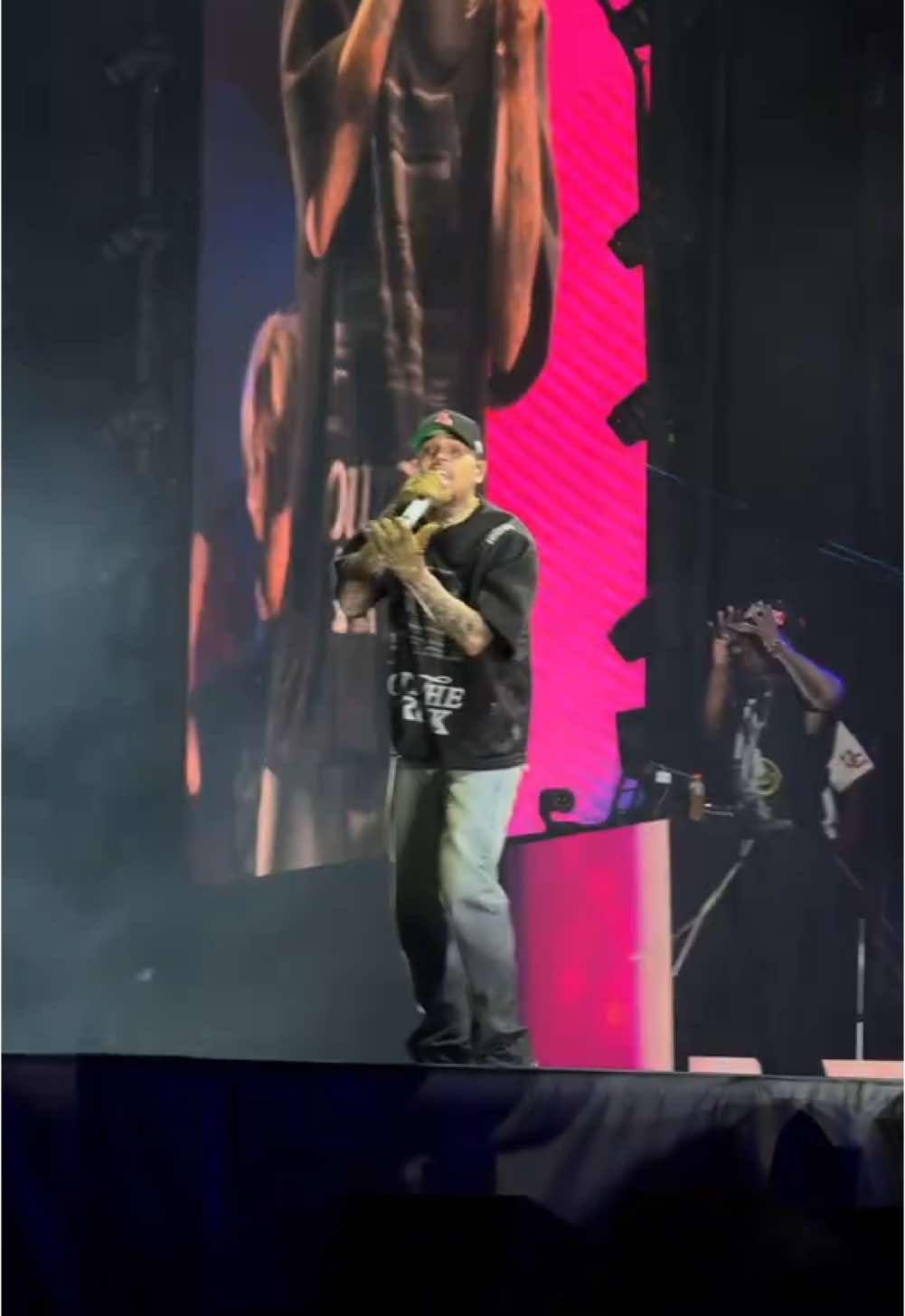 Chris brown no brasil! Rolou até um funk 😍#chrisbrown #breezy #allianzparque ##saopaulo 