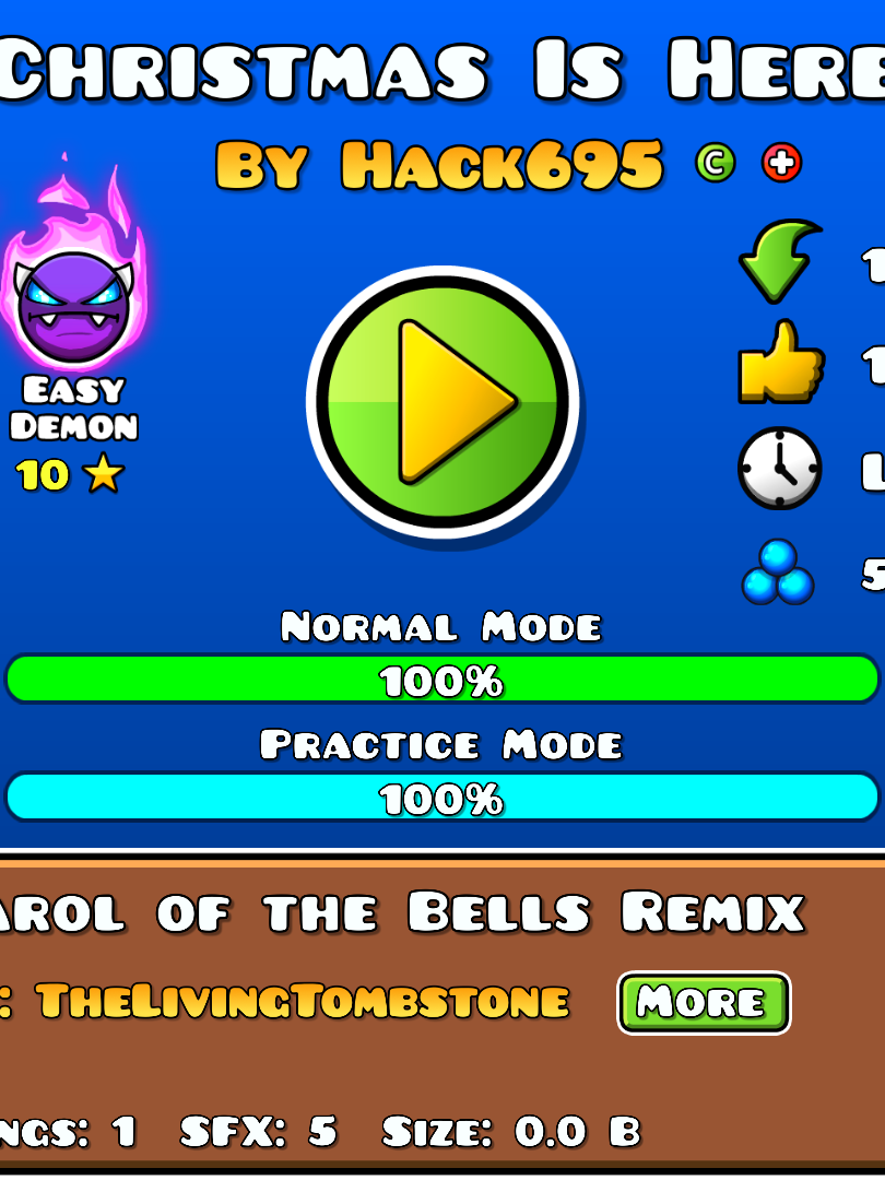 Christmas Is Here ( Demon ??? )- Level ID : 113126362 - Geometry Dash 2.2 - Happy Christmas 2024 - Level này đẹp vãi ò, đoạn đầu hơi khó mấy đoạn sau cũng tạm , level có 4 ending <3 #xuhuong #geometrydash #geometrydash2.2 #viral #fyp #xuhuongtiktok2024 #chillwithtiktok #chilllevel #cutecat #demon #beautifulview #snowfall #christmas #happynewyear #2025