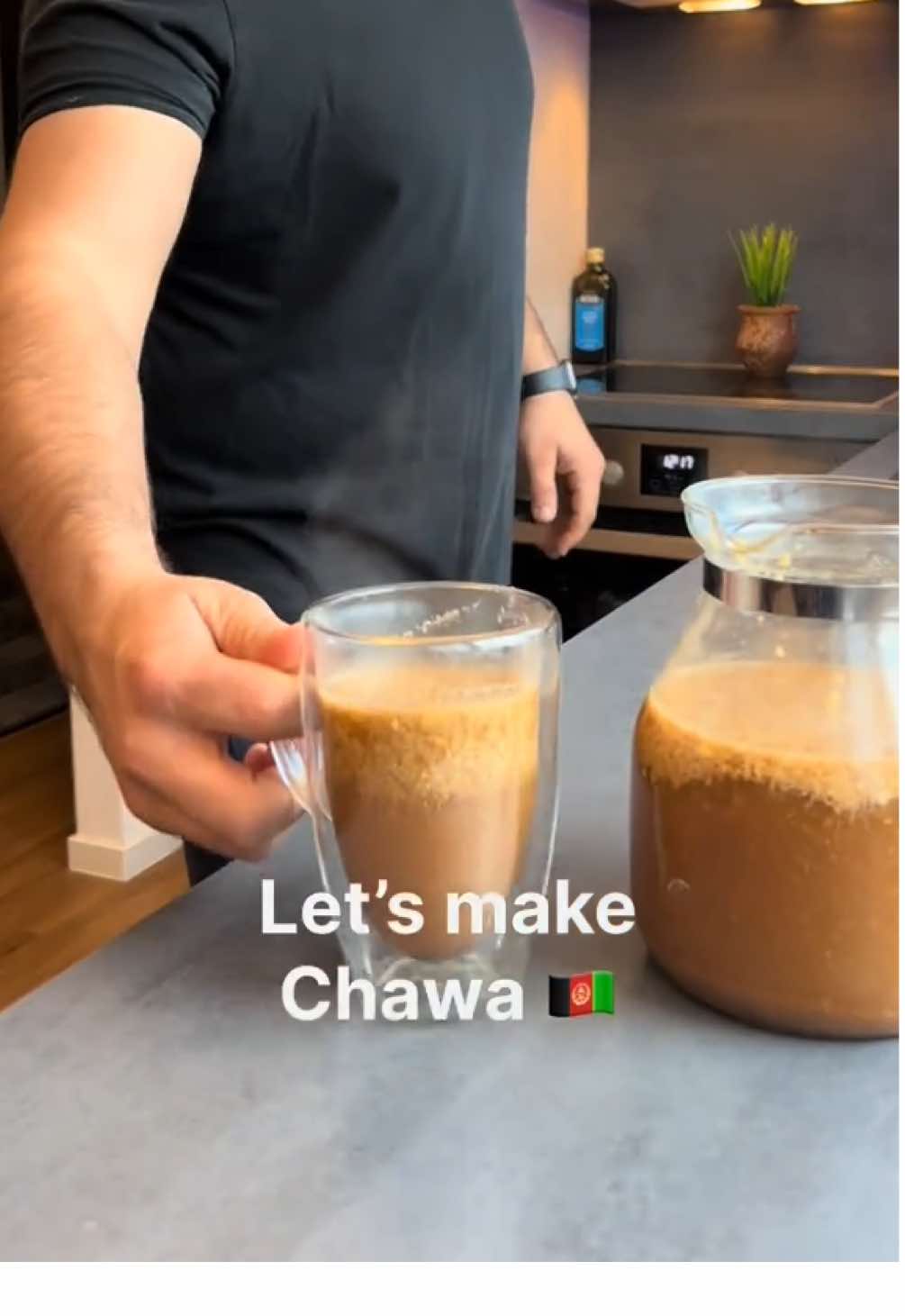 Chawa - چاوه 🤗🇦🇫 . Ingredients: 🇬🇧 - 300g Walnuts - 4x Gore  - 3x black tea bags  - 1x tablespoon Cardamom - 2x teaspoon ginger - 1L water  . #afghanistan🇦🇫 #afghanfood #watani #delicious #recipe #chawa #afghanboy #afghantiktok #matu #ashak #foodlover #fyp 