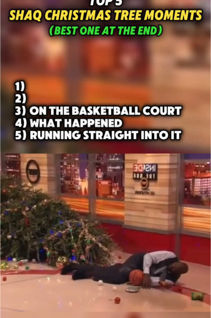 Top 5 shaq Christmas tree moments! #top5 #ranking #shaq #shaquilleoneal #christmas #christmastree