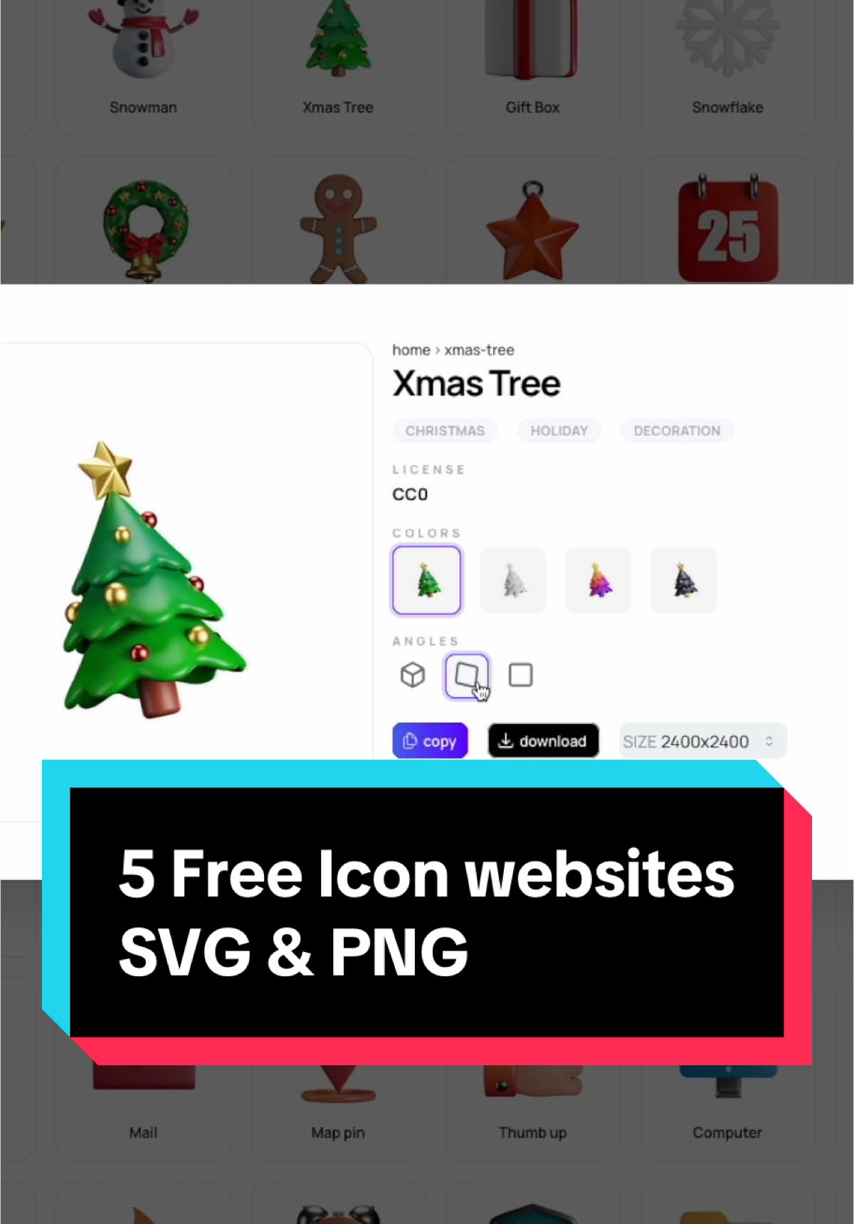 5 Free SVG Icon and PNG Icon websites that every designer needs to use. Web Designers, UI Developers, and Graphic Designers always need high quality SVG and PNG Icons.  3dicons.co isocons.app streamlinehq.com iconbuddy.com hugeicons.com #svg #png #svgfiles #designtok  #webdesigntips #graphicdesigntips 