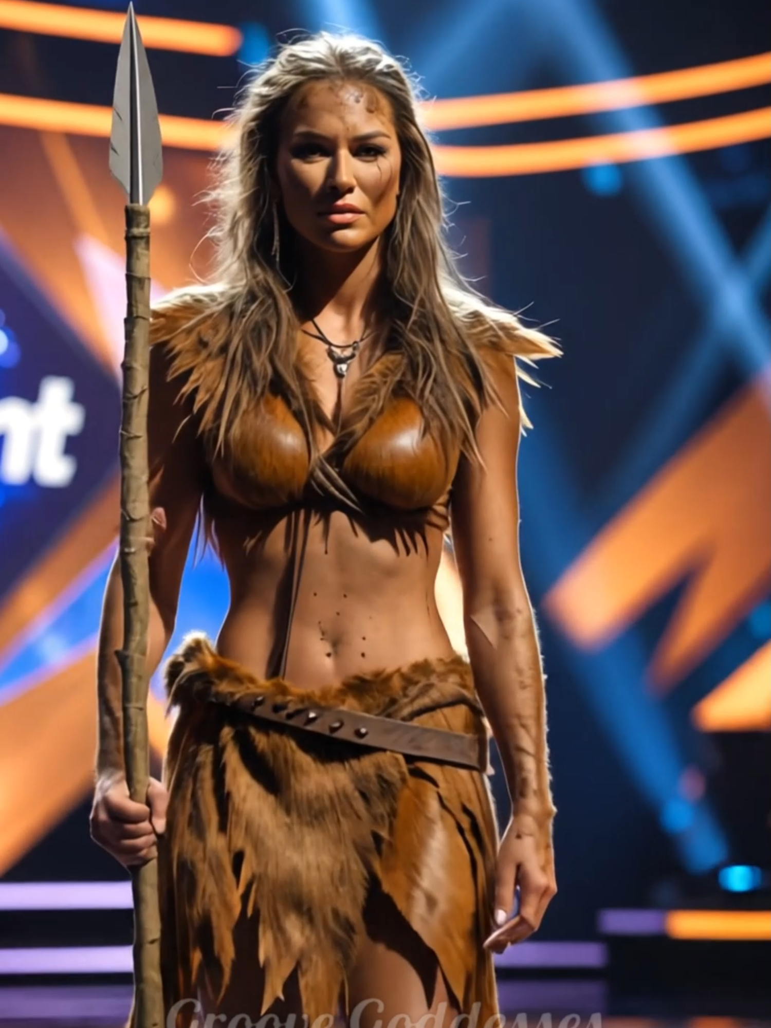 AGT Act Showcasing Human Evolution Stuns the Judges #agt #ai #Runway #sora #fyp #magic