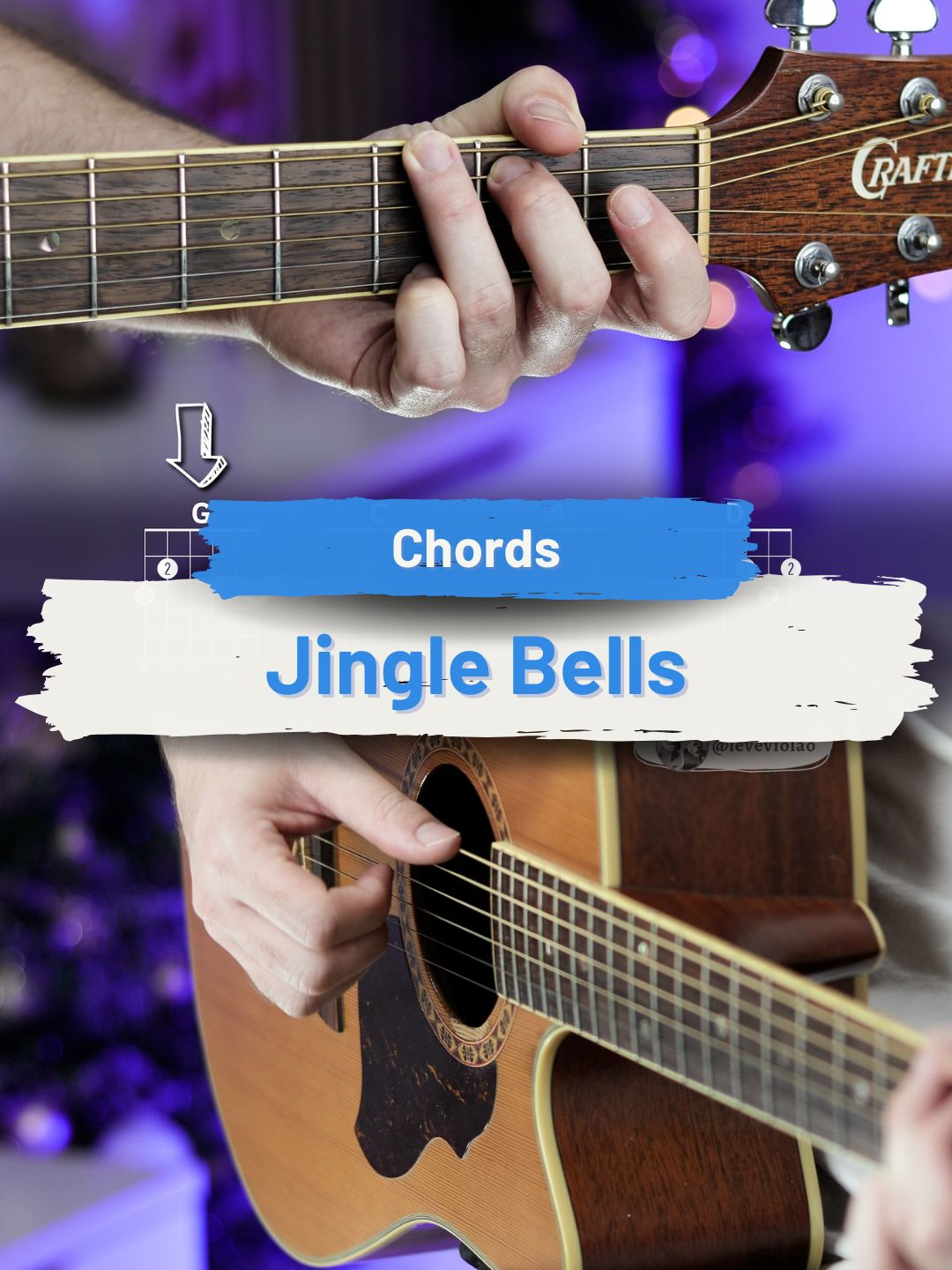 Chords | Jingle Bells - Christmas Song #guitar #guitarra #violao