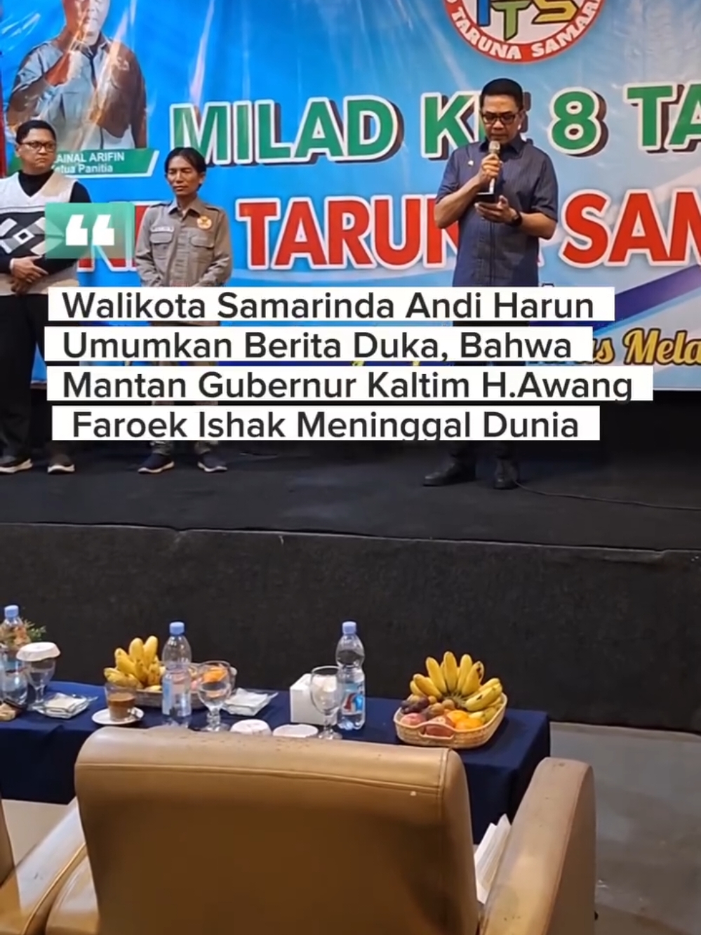 Innalillahi wà innà ilaihi rojiun... Telah meninggal dunia Bapak H Awang Faroek Ishak di RSUD Karnujoso Bàlikpapan̈ pàda Hari Minggu Tgl 22 Des 2024 Pukul 21.00 Wita Insya Allah akan dikuburkan di Tenggarong bsk hari Senin tgl 23 Des 2024.