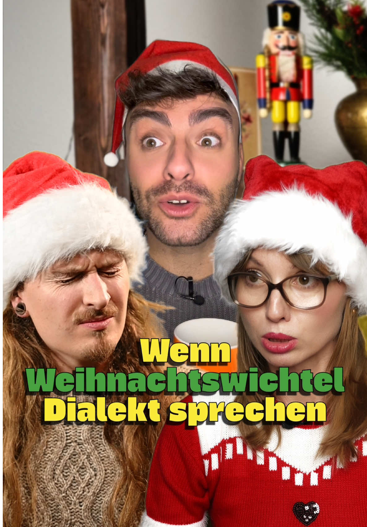 Wenn die Wichtel @Alessandro aus Bayern, @Nik aus Hessen und de Dina Sachsen mit den Weihnachtsgeschenken beauftragt werden, kriegen am Ende alle Vatis … was denkt ihr?! 🤣 #funny #dialekt #weihnachten #wichtel 