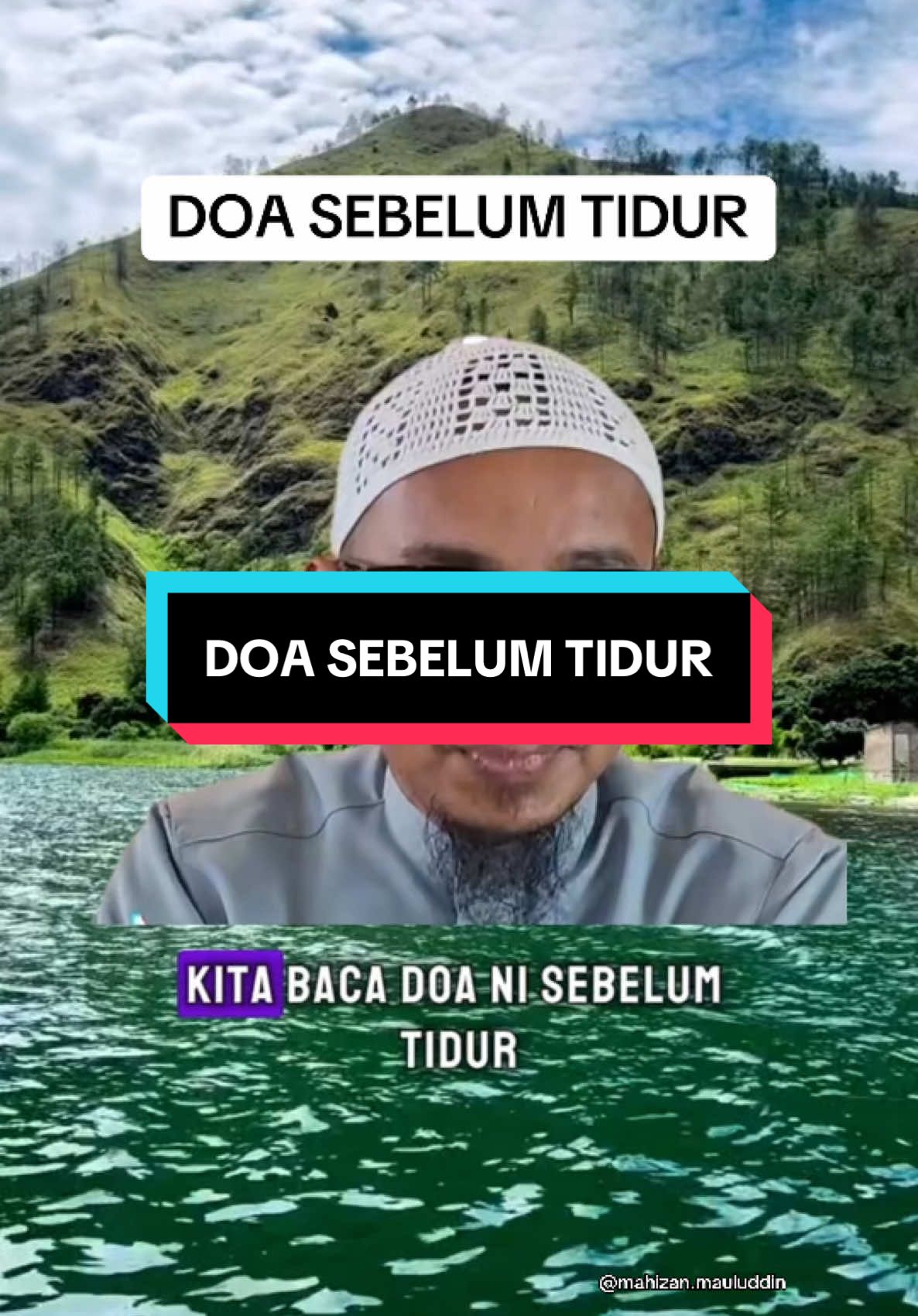 Jom amalkan. Selamat malam semua 🥰. #doaharian #doasebelumtidur #zikirsebelumtidur #ustazwadiannuar #selamatmalam #mahizanmauluddin  Nak dapatkan Sabun Aura 7 Bunga & Mandian Bidara daripada Dherbs boleh terus grab di video ni 👉  @Mahizan Mauluddin 