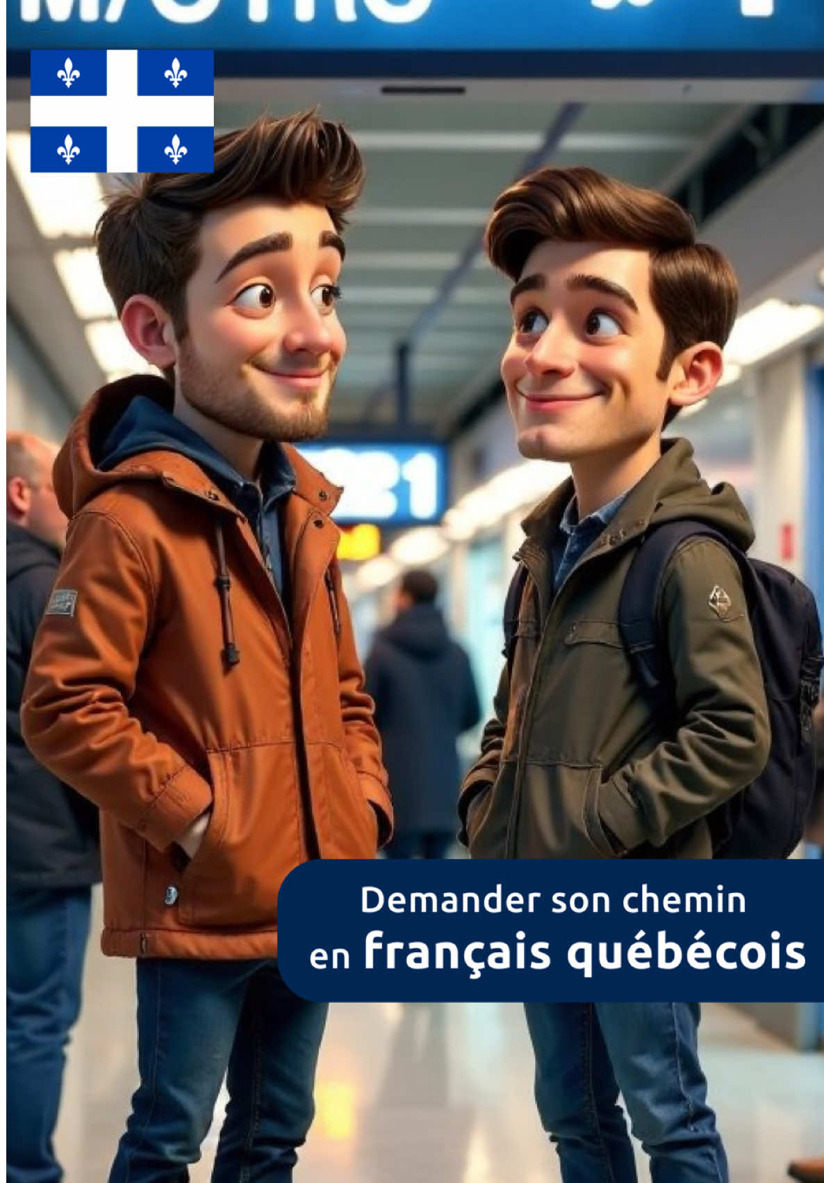 Demander son chemin en français québécois dans le métro. #quebec #françaisquébec #françaiscanada #quebecois #quebecvsfrance #FrenchForBeginners #FrenchLearning #FrenchDialogue #french #learnfrench #françaispourdébutants #ApprendreLeFrançais #ConversationFrançaise #FrançaisLangue #VocabulaireFrançais #françaisfacile #pratiquerançaise #languefrançaise #françaisfacile 