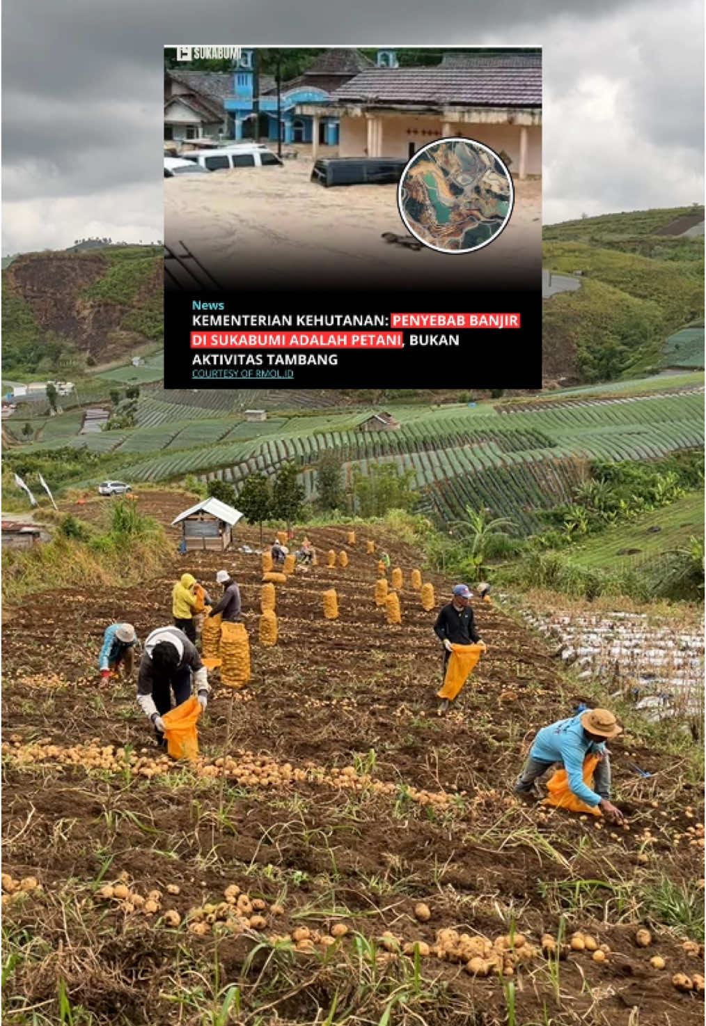 Selaku Petani Dan Anak dari Petani , cukup terkejut dengan pernyataan dari Kementrian Kehutanan yang Se enaknya saja memberikan Pernyataan bahwa Gara gara Petani terjadi nya Banjir Bandang. Gimana Tanggapan bapak bapak ?!!#fyp #banjir #viralditiktok 