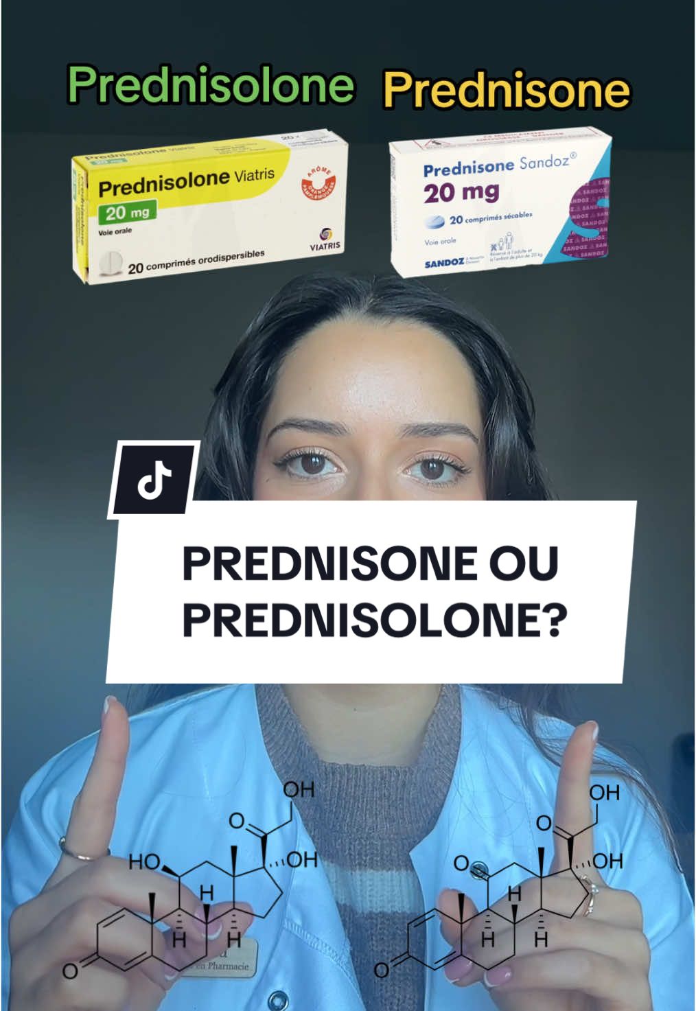 Réponse à @Dina-MDG La différence entre la predisone et la prednisolone? #pharma #santé #pharmacienne #cortisone #glucocorticoid #prednisolone #prednisone #pharmaco #chimie #fyp #foryoupage #pourtoi #corticoid #sante #pharmacie 